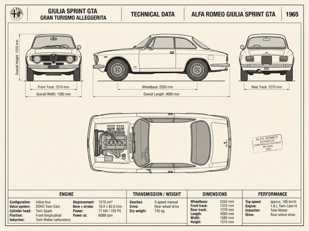 Shmidt.Art - Alfa Romeo - Giulia Sprint GTA - 1960s