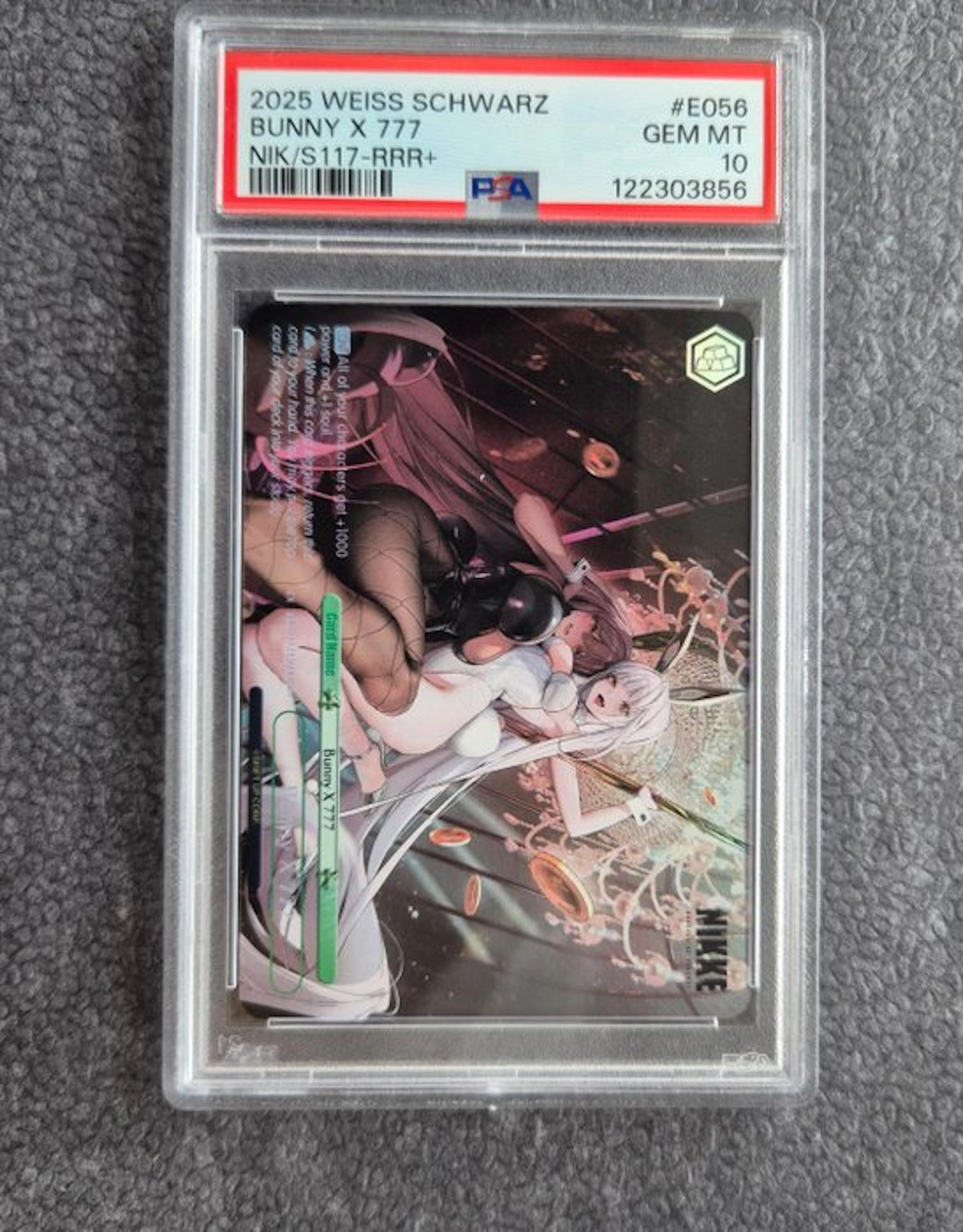Bushiroad - 1 Graded card - Weiß Schwarz Bunny #E056 - PSA 10
