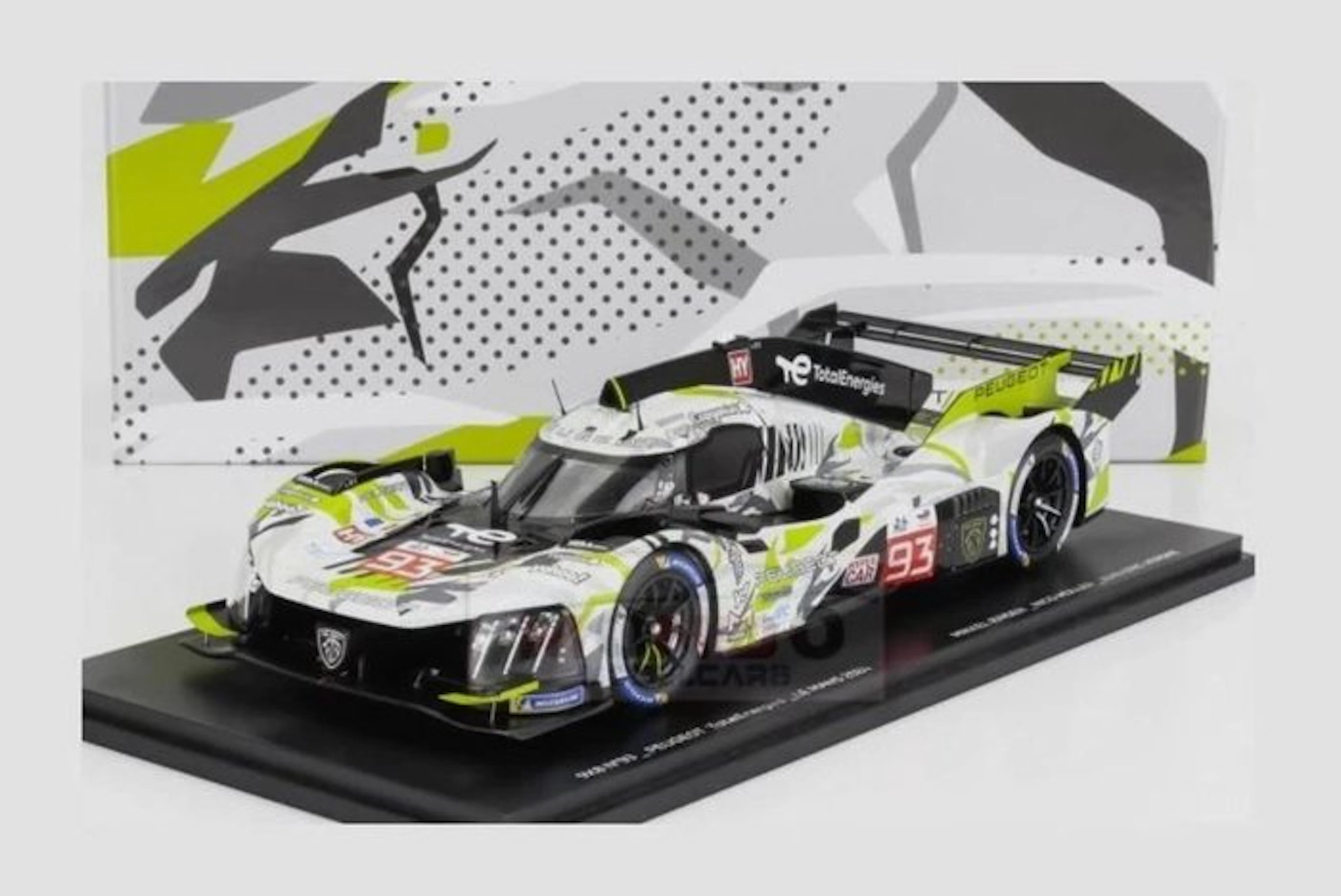 Spark 1:18 - Model car - Peugeot 9X8 X6H #93 Le Mans 2024...