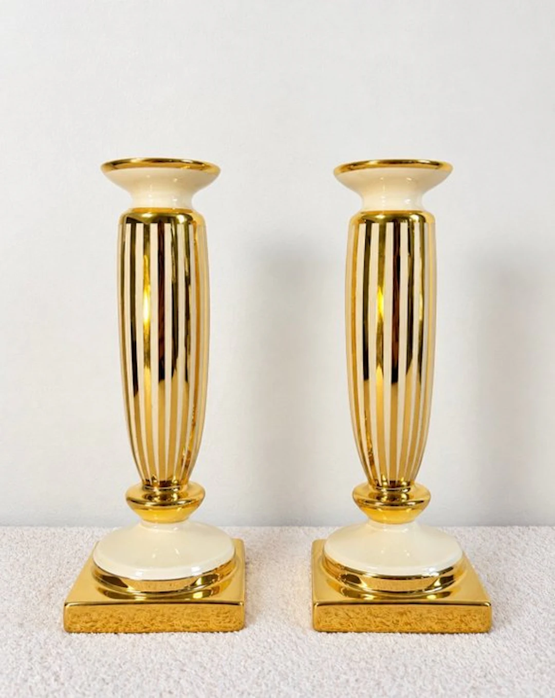 Delta Ceramics - Candleholder (2) - Ceramic - Set