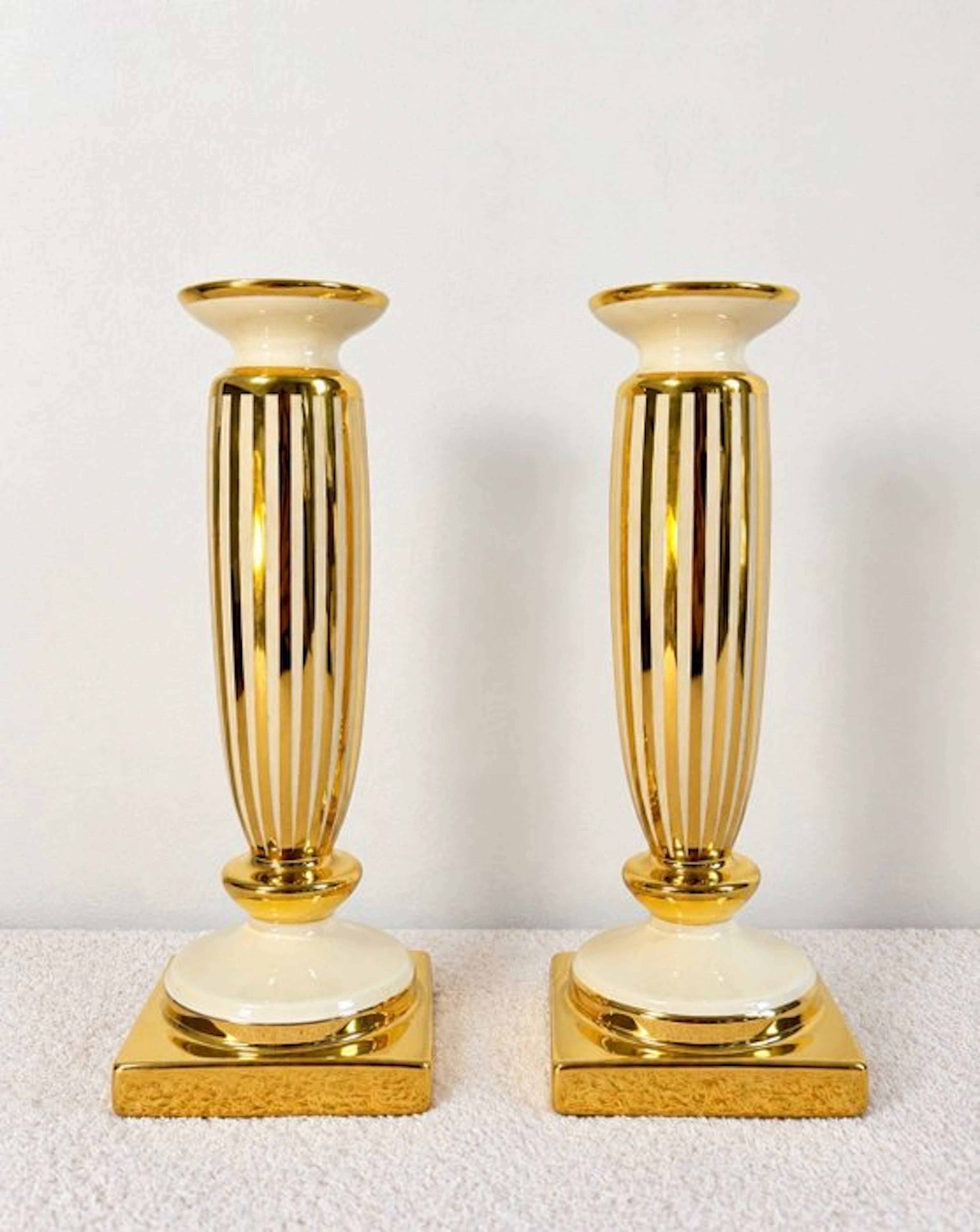 Delta Ceramics - Candleholder (2) - Ceramic - Set