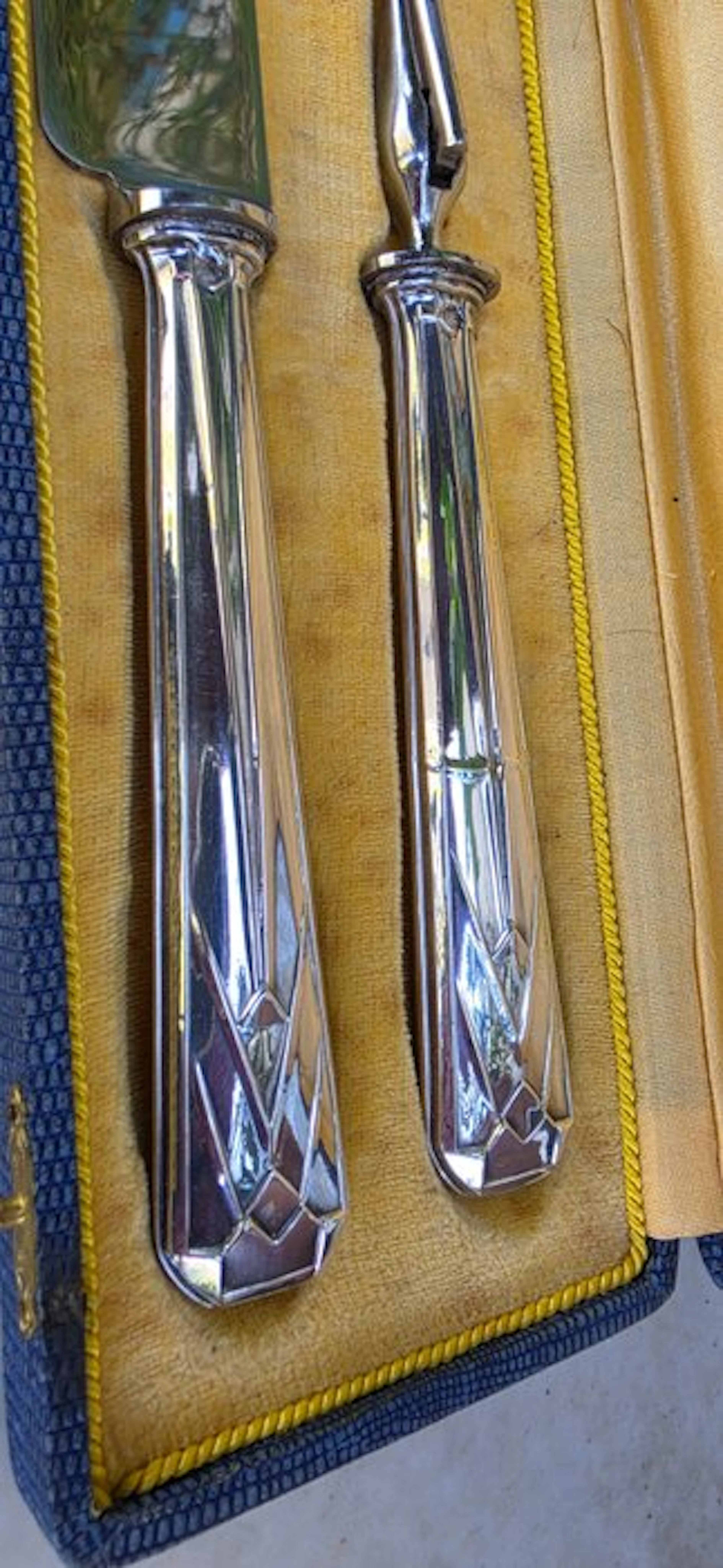 Société Prudhomme - Serving utensil (2) - .950 silver - 1920-1930 - Carving set