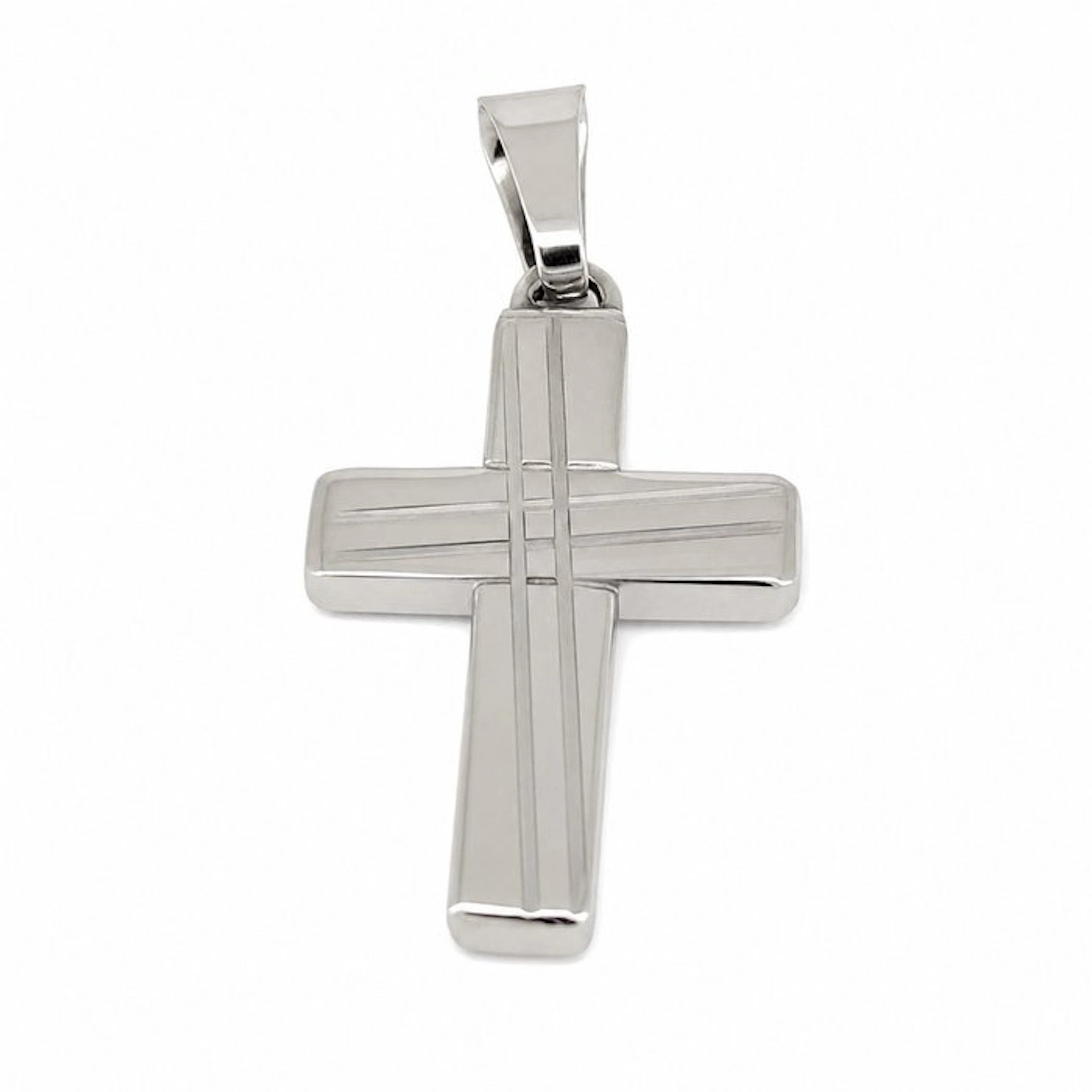 Pendant - 18 kt. White gold - Made in Italy - Handmade