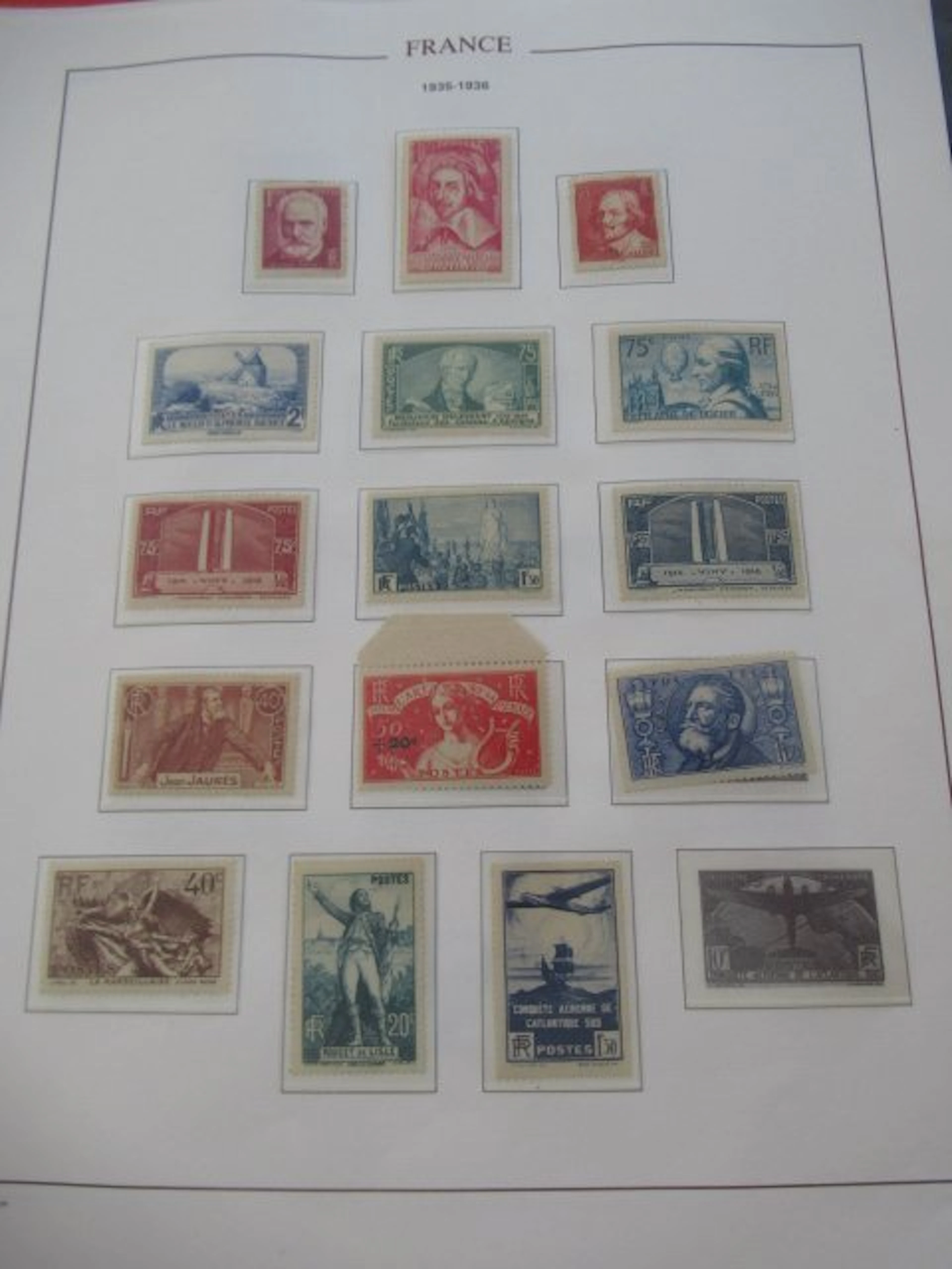 France 1932/1937 - A superb stamp collection.