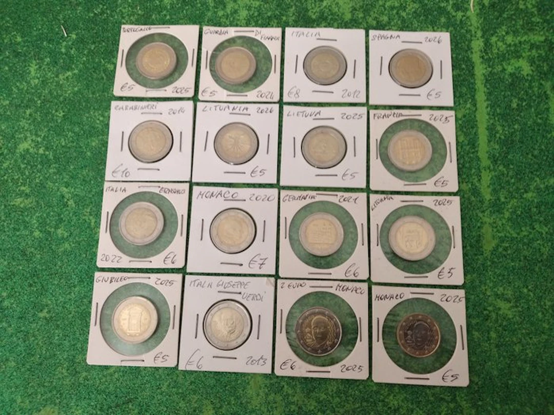 Europe. 1 Euro / 2 Euro 2013/2025 (16 coins) (No reserve price)