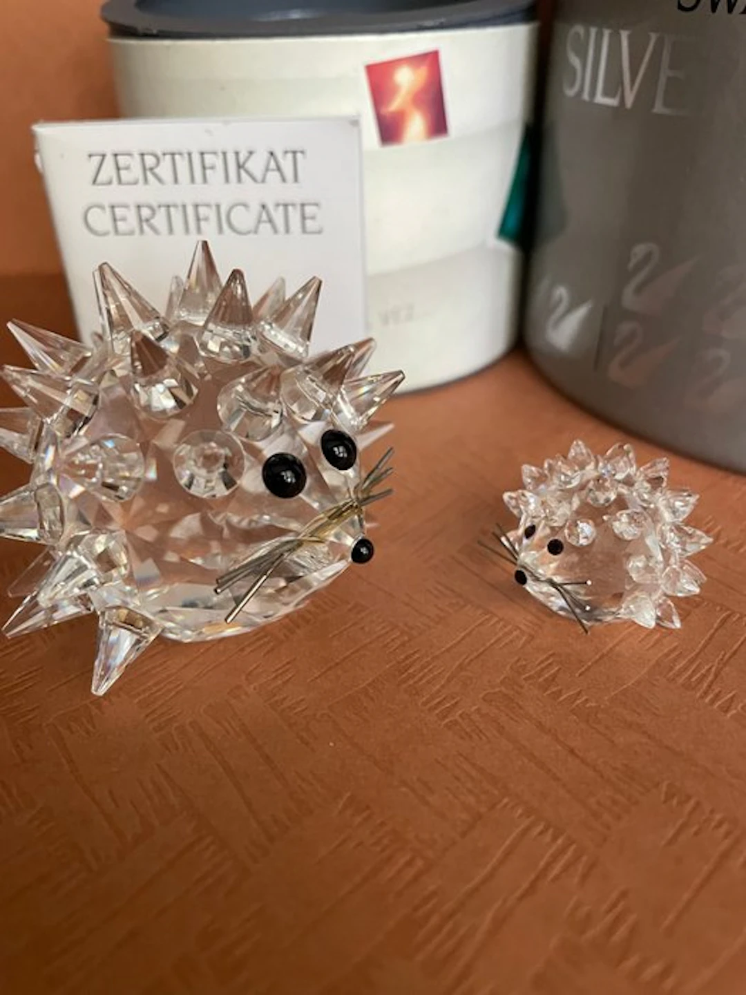 Swarovski - Figurine - Set Egels - Boxed (2) - Crystal
