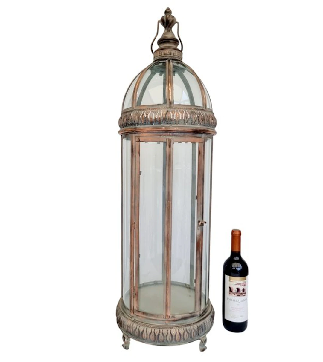 XL - 90 cm - Lantern - Glass, Metal