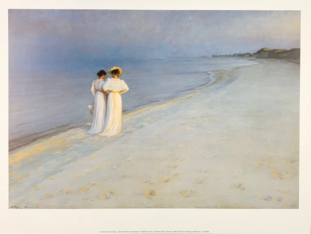 Peter Severin Kroyer (After) - Summer evening at Skagen...