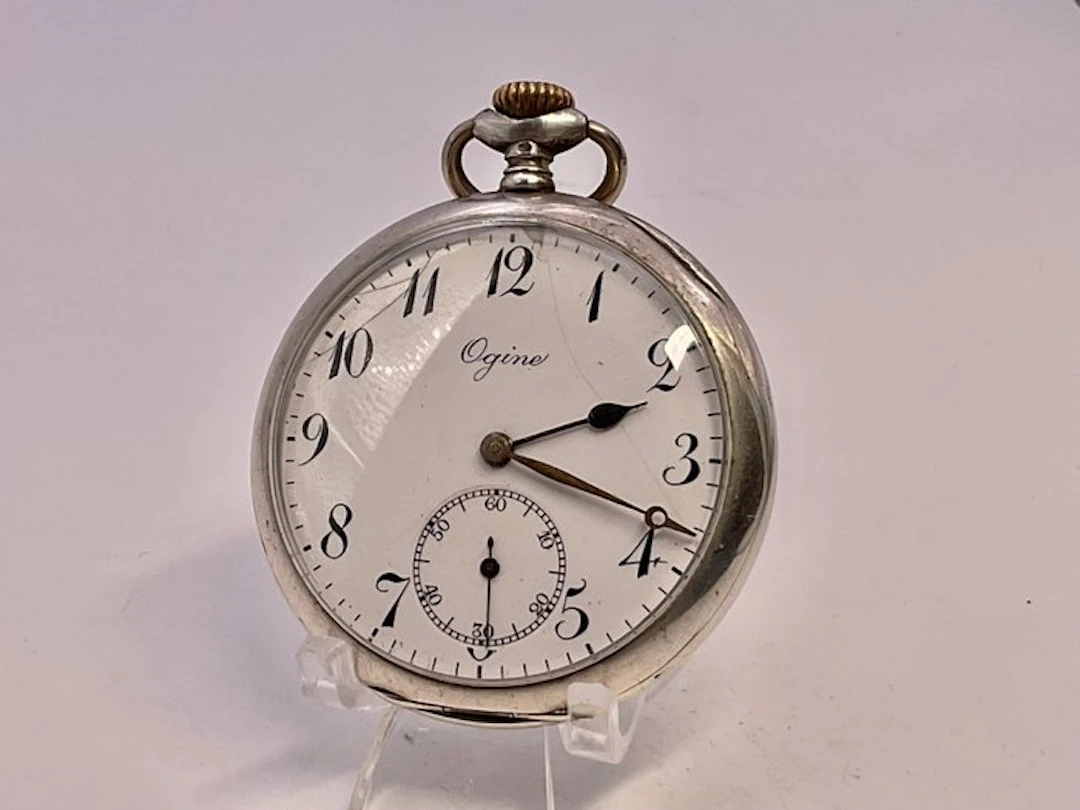 Ogine Paris 1900 . Ancre 15 Rubis . Argento . - 1850-1900