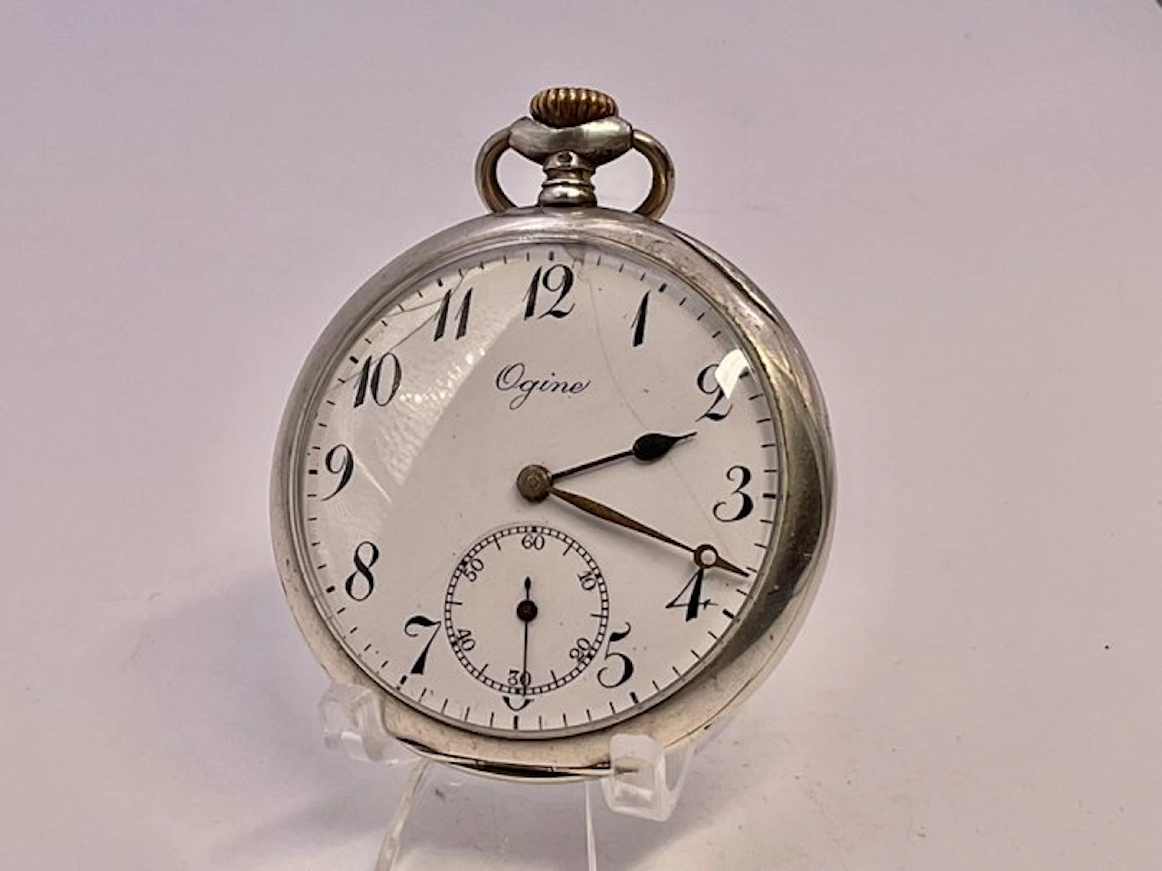Ogine Paris 1900 . Ancre 15 Rubis . Argento . - 1850-1900