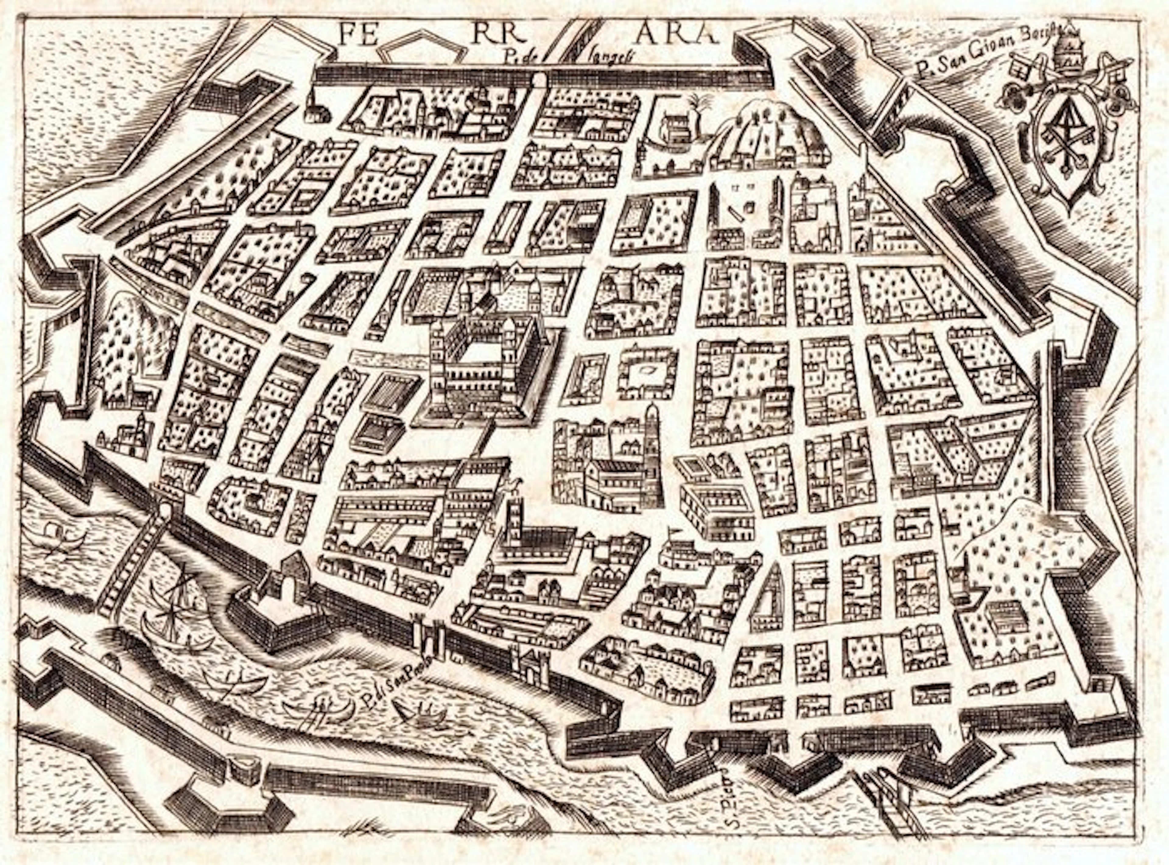 Italy - Ferrara. Emilia-Romagna; F. Bertelli - Ferrara - 1629