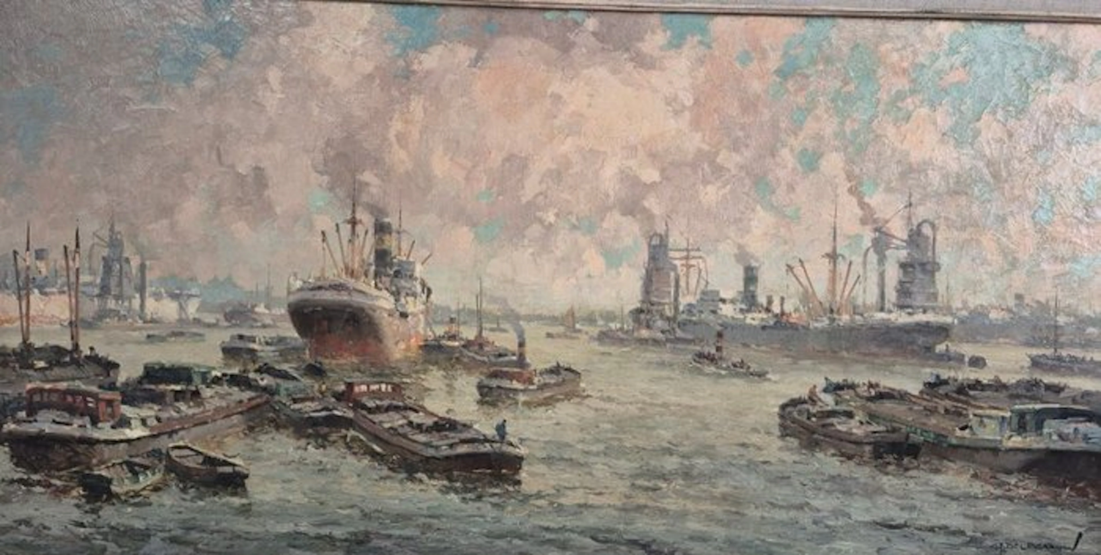 G.J Delfgaauw (1878-1947) - Maas Drukte