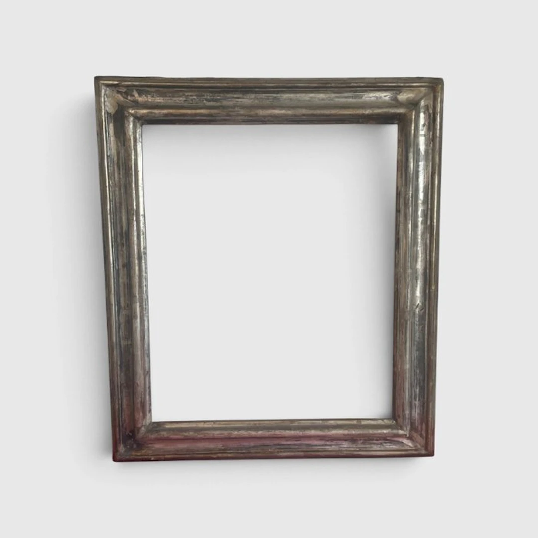 Frame - Important 'Salvator Rosa' frame in silvered wood...