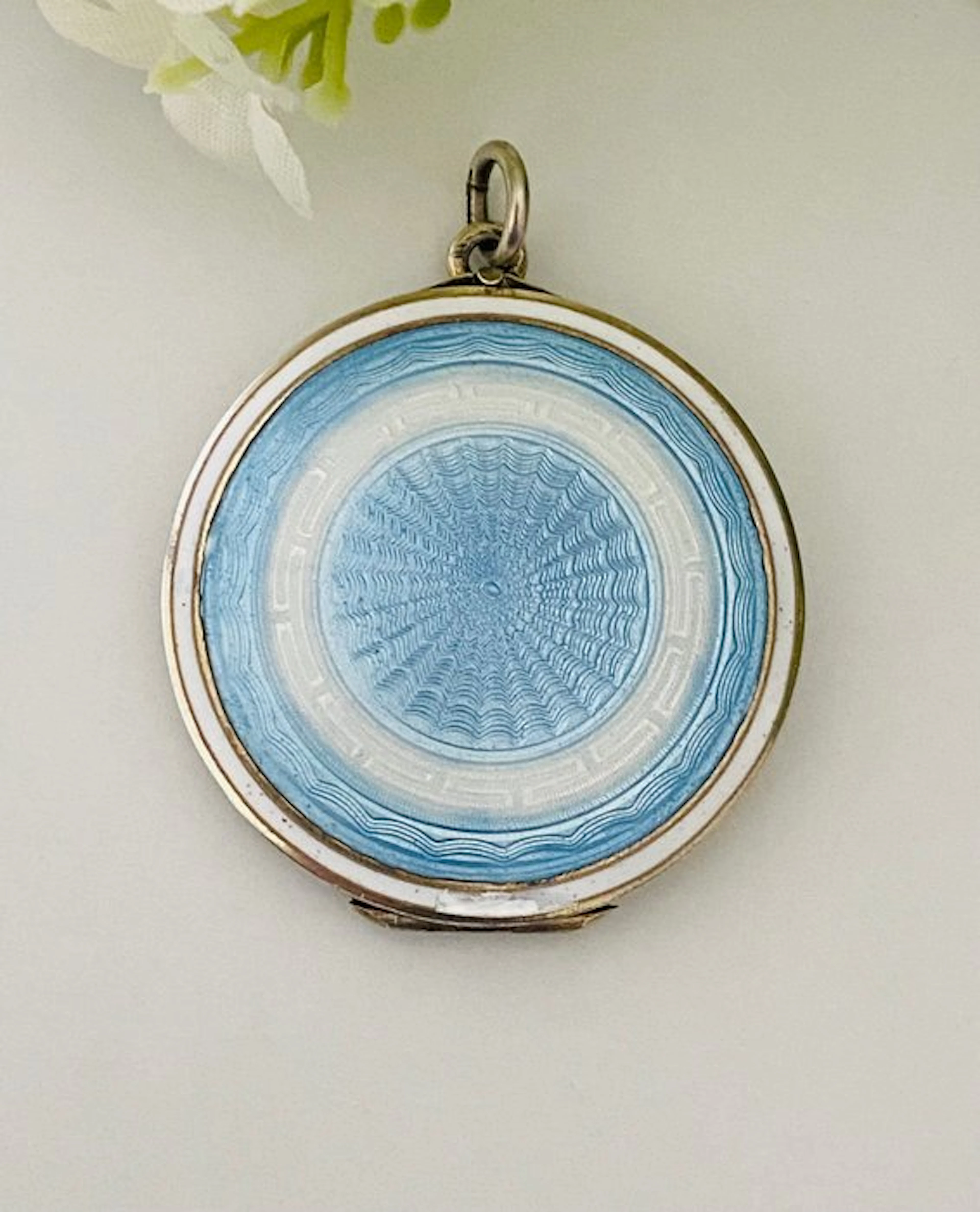 Art Deco - Guilloché Enamel - Silver-Gilt - Norway - Pendant