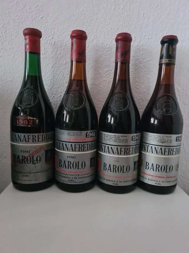 1962 , 1964, 1965 & 1968 Fontanafredda - Barolo - 4 Bottles (0.72L)