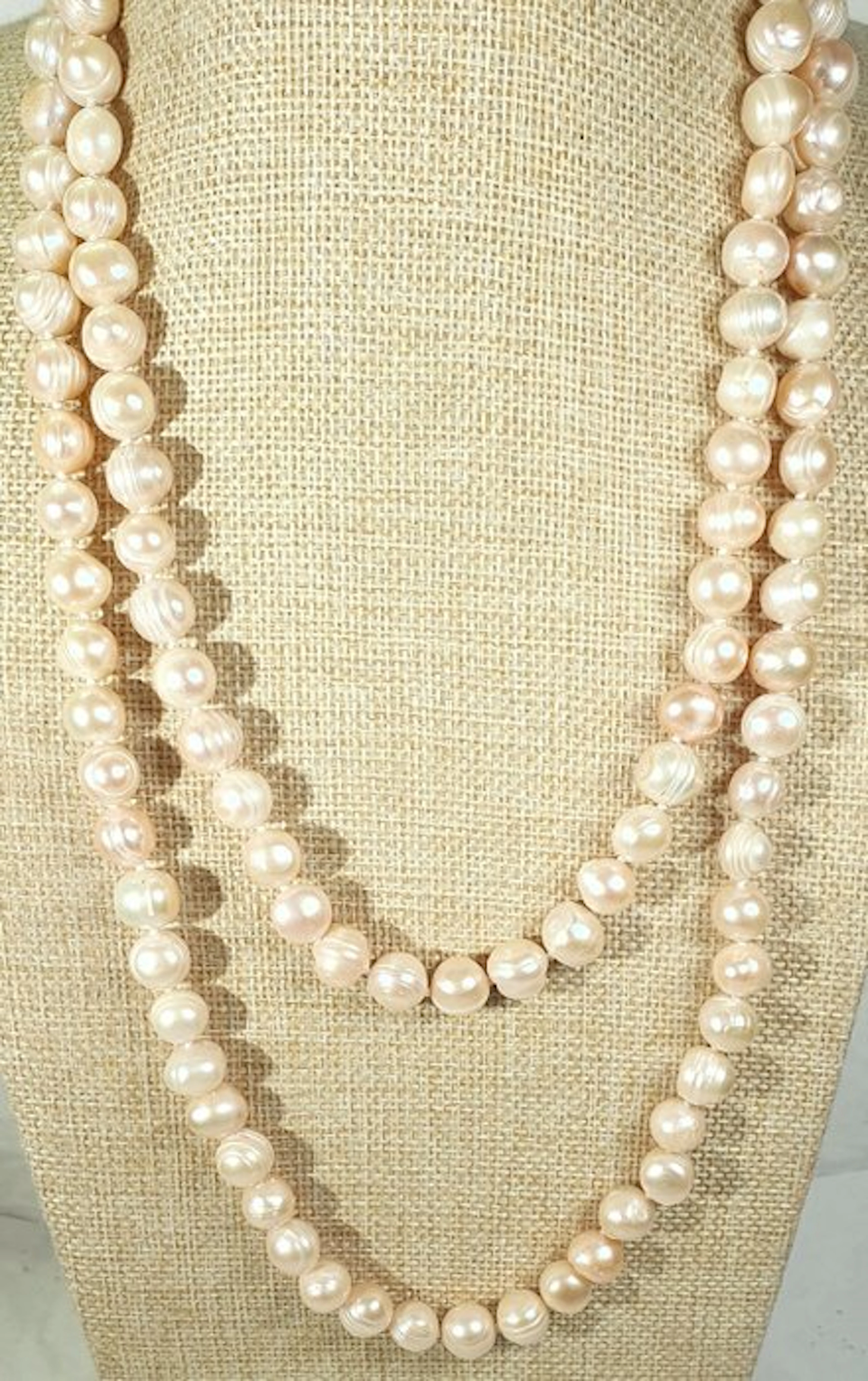 Pastel Natural Tones Pearls Freshwater - VERY LONG - Calm...