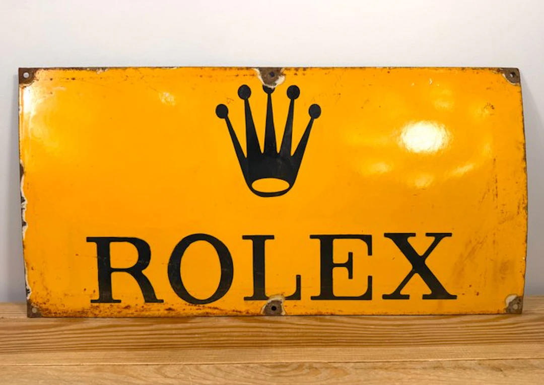 Rolex - XL - Enamel plate - Enamel