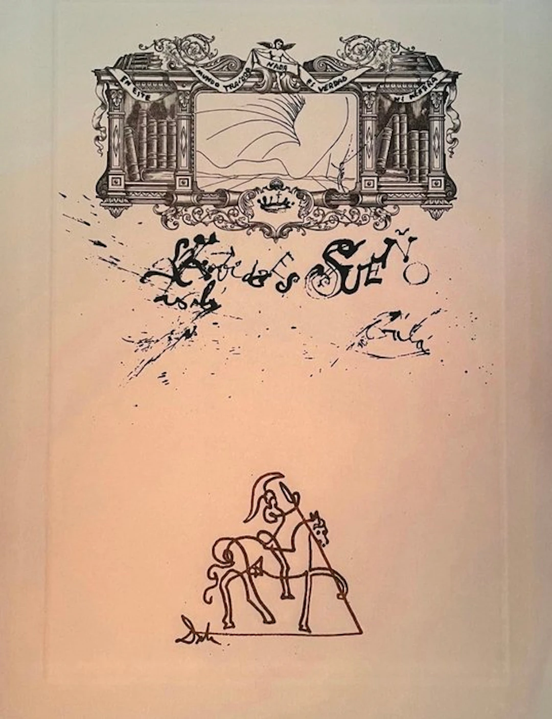 Salvador Dali (1904-1989) - Frontispicio de La Vida es Sueño 1975