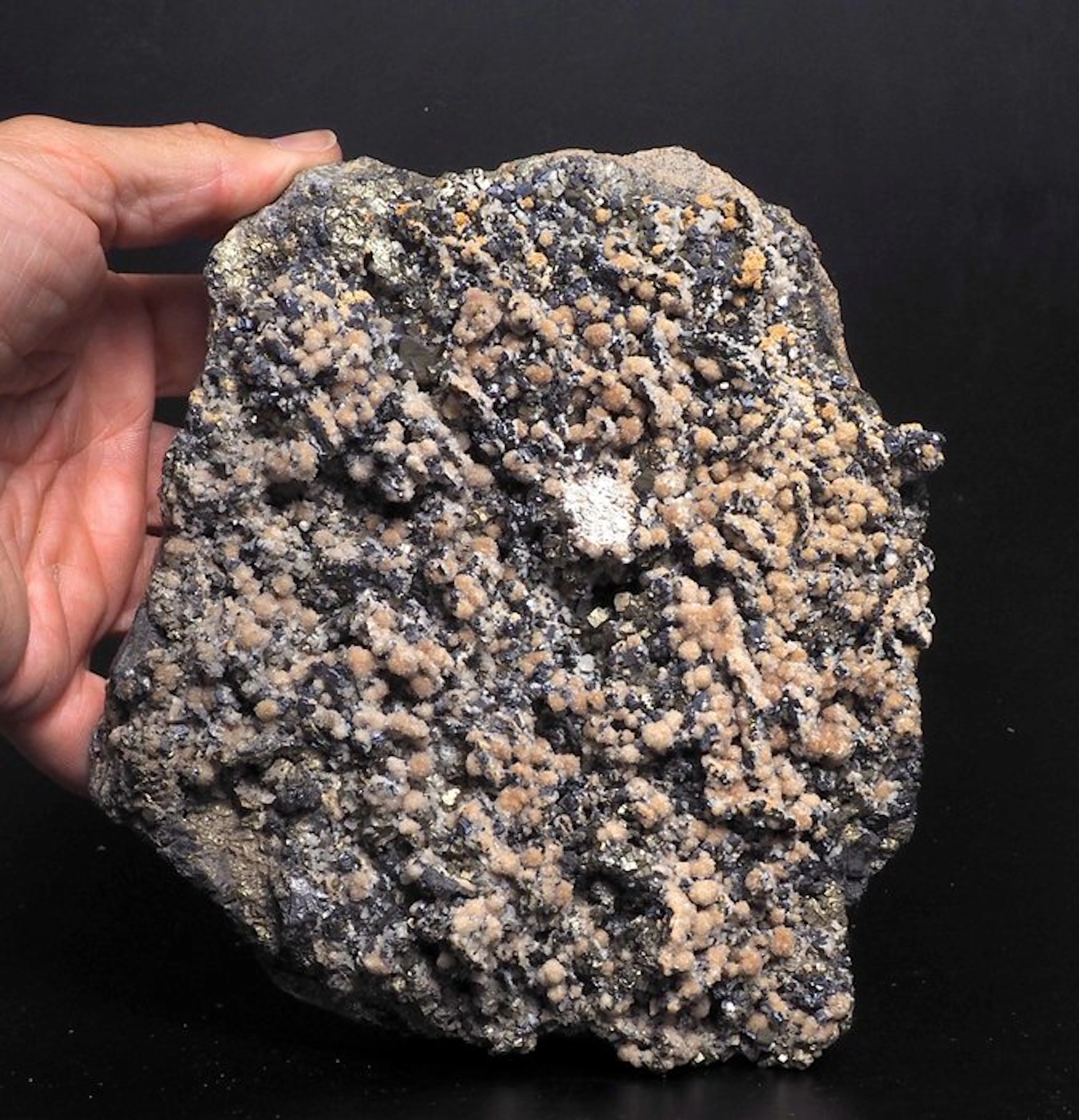 Bournonite Crystals on matrix - Height: 18 cm - Width: 20 cm- 2 kg