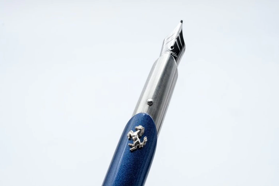 Montegrappa - Ferrari - Titanium and Blue Lacquer...