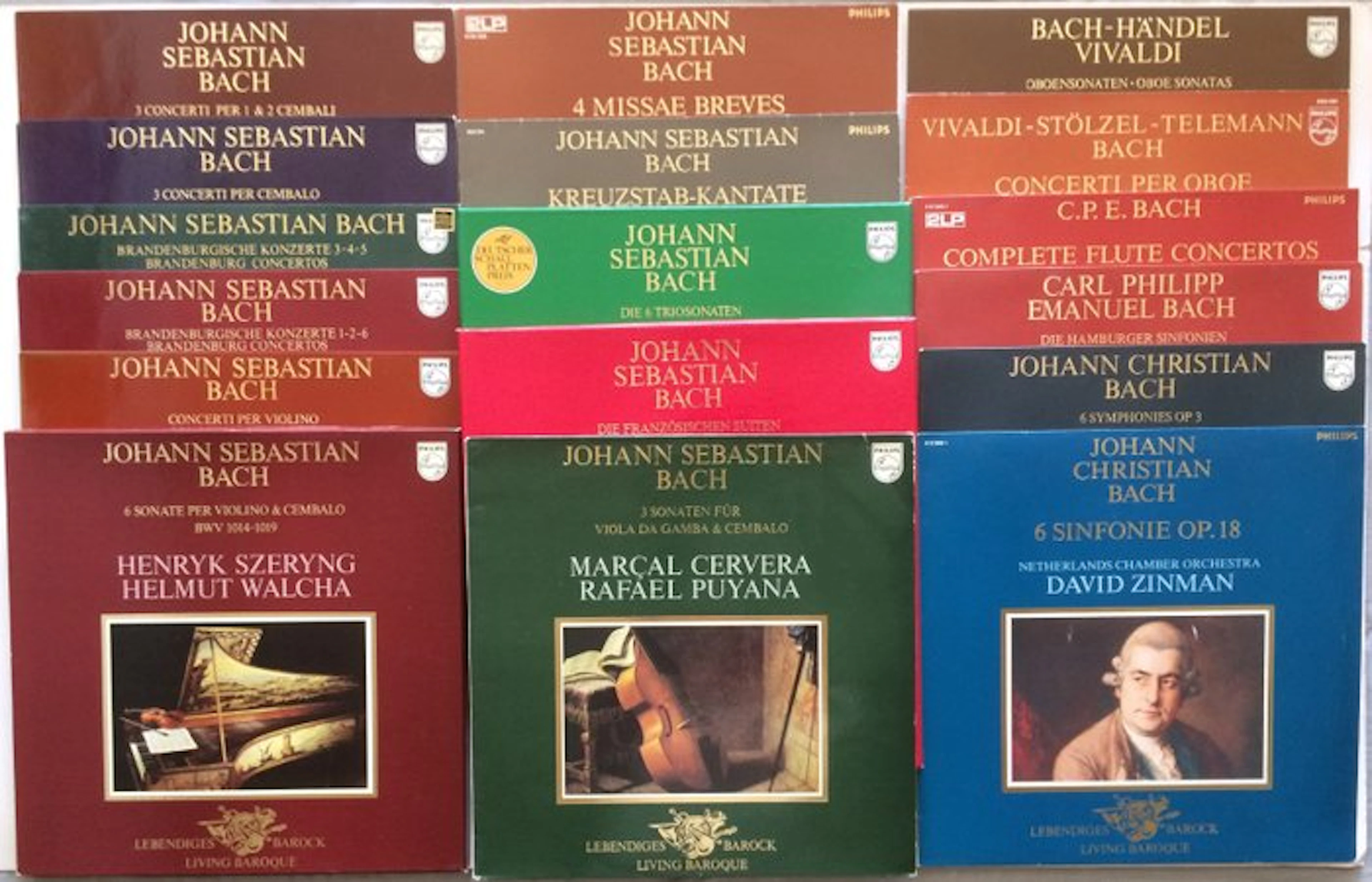 Various Artists in Classical - Philips - Series Living Baroque - 17 x LPs feat