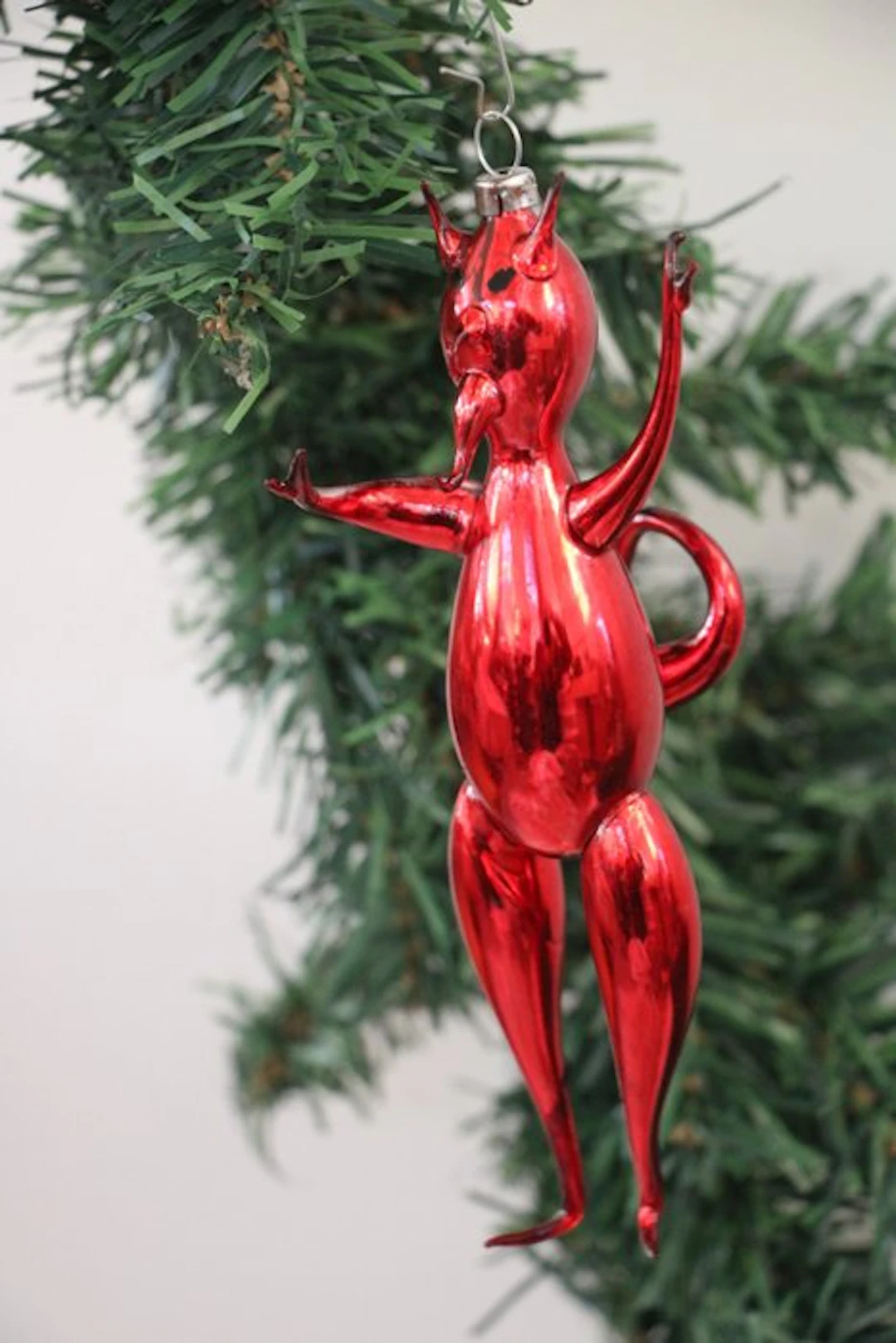 Glashütte Thüringen: Krampus (Duivel) - Christmas baubles - Glass