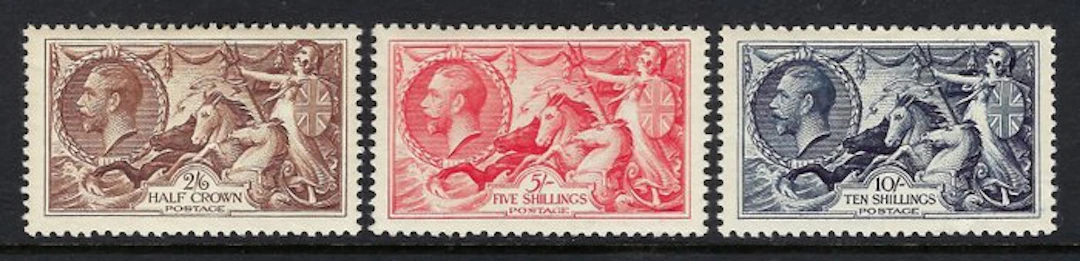 Great Britain 1934 - Seahorses Set - Nº 450/452