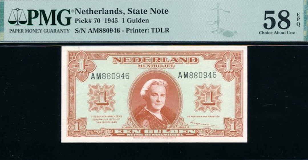 Netherlands. - 1 Gulden - 1945 - Pick 70 / PL6.b (No reserve price)