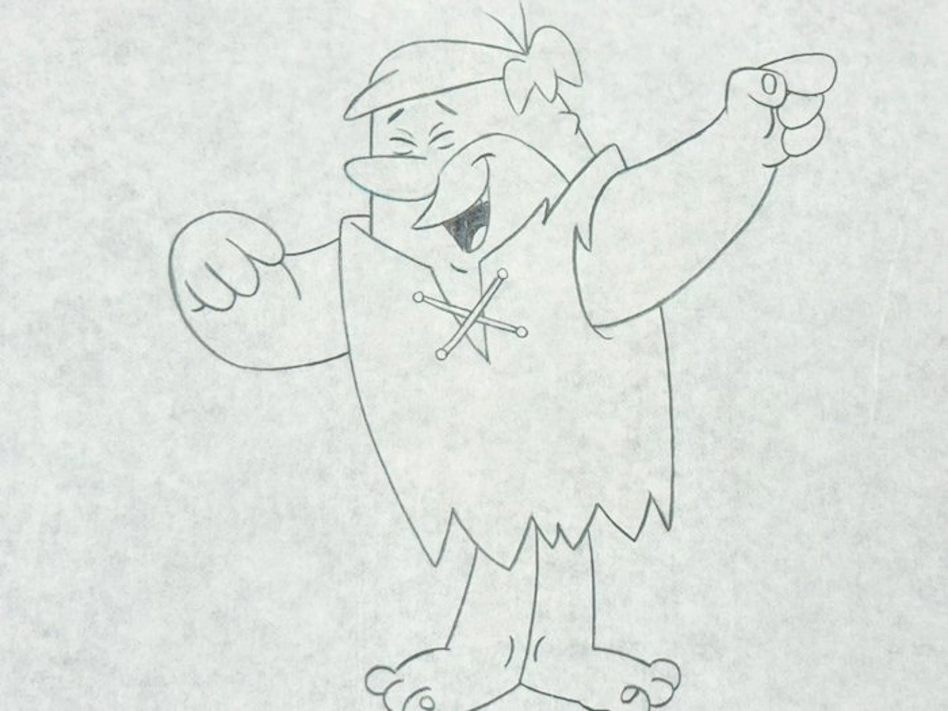 The Flintstones - 1 Original animation drawing of Bernard "Barney" Rubble