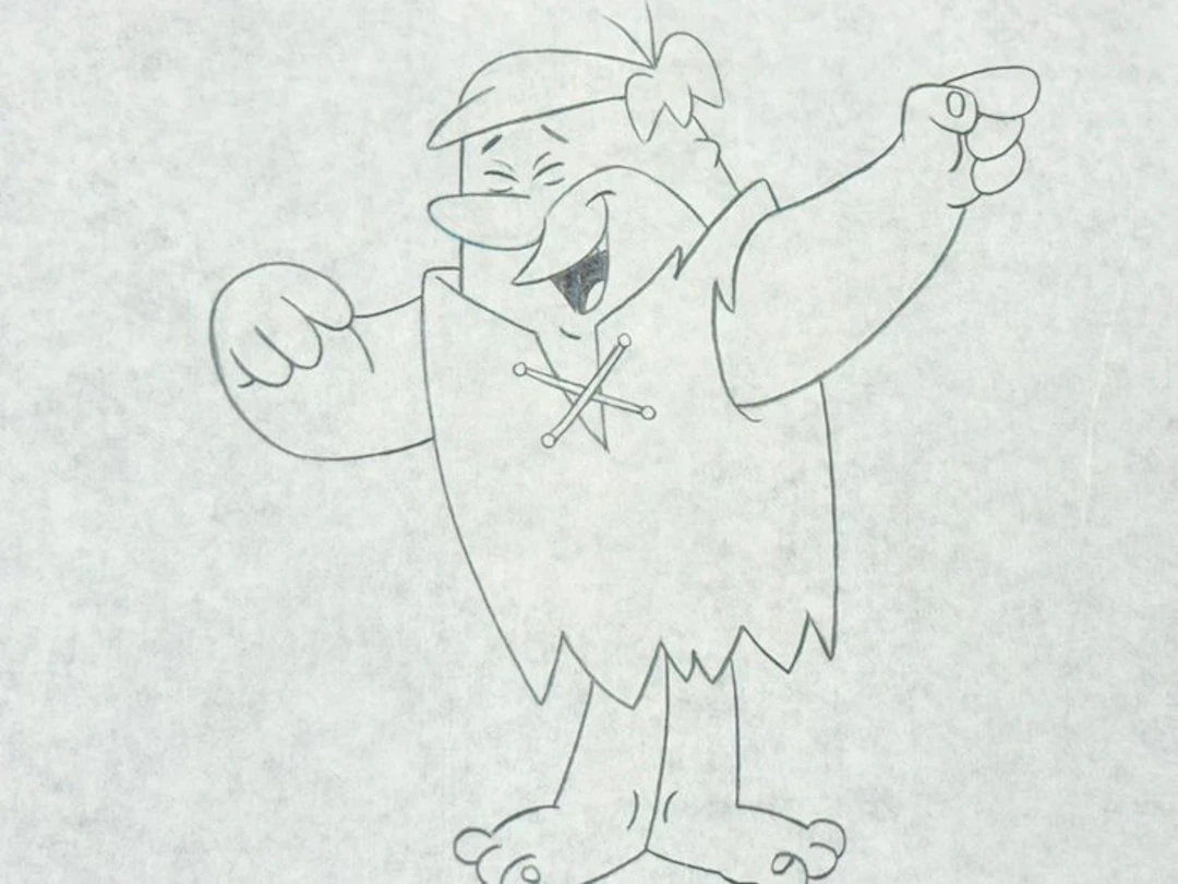 The Flintstones - 1 Original animation drawing of Bernard "Barney" Rubble