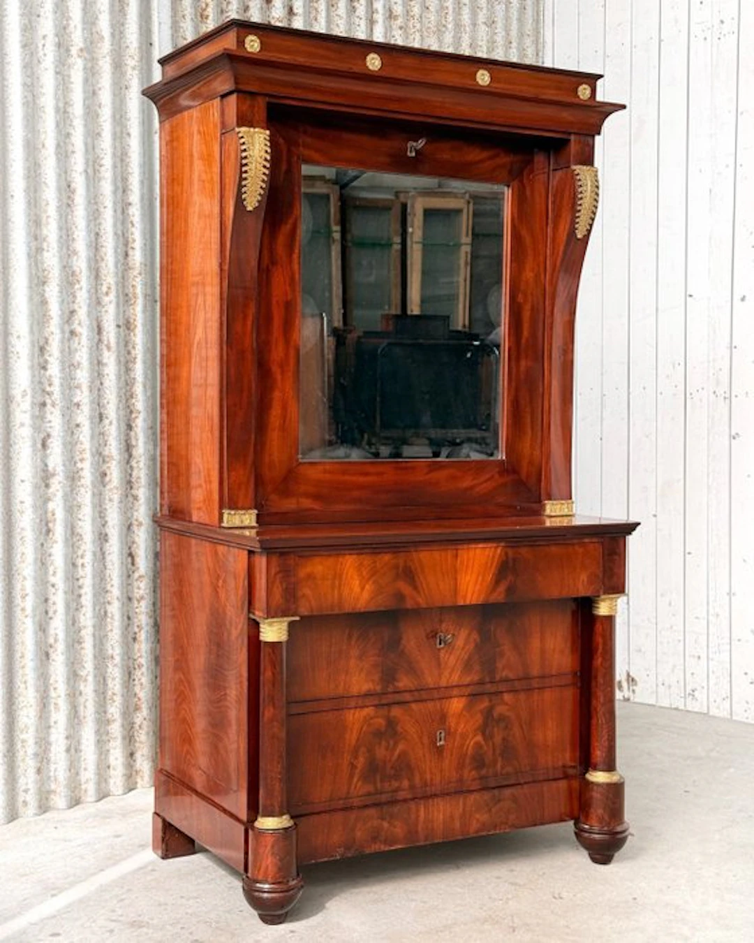Secrétaire à abattant - Mahogany, Oak - Brussels, P.F. Van Doren