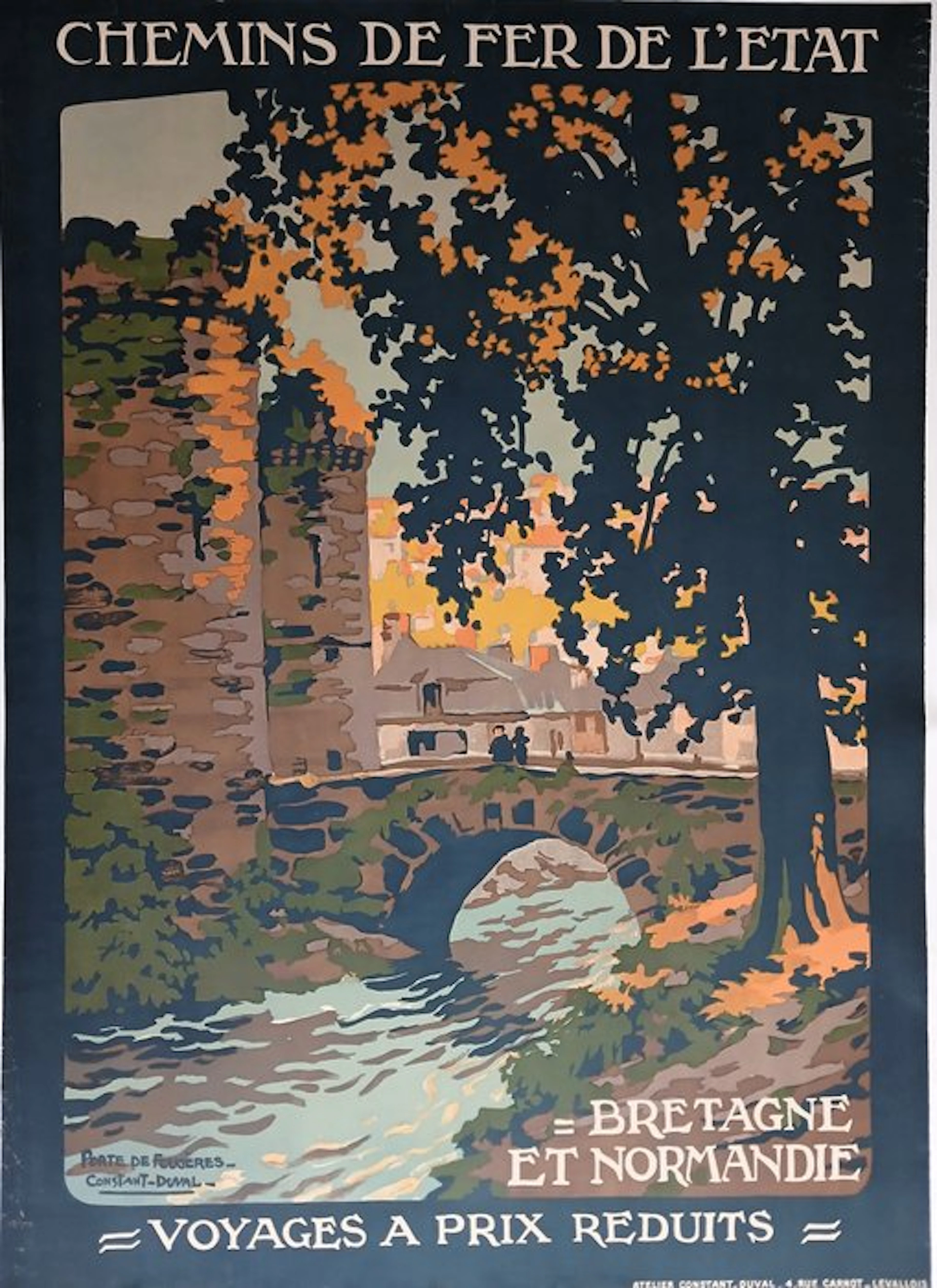 Constant-Duval - Chemins de Fer de l'Etat - Bretagne et Normandie - 1920s