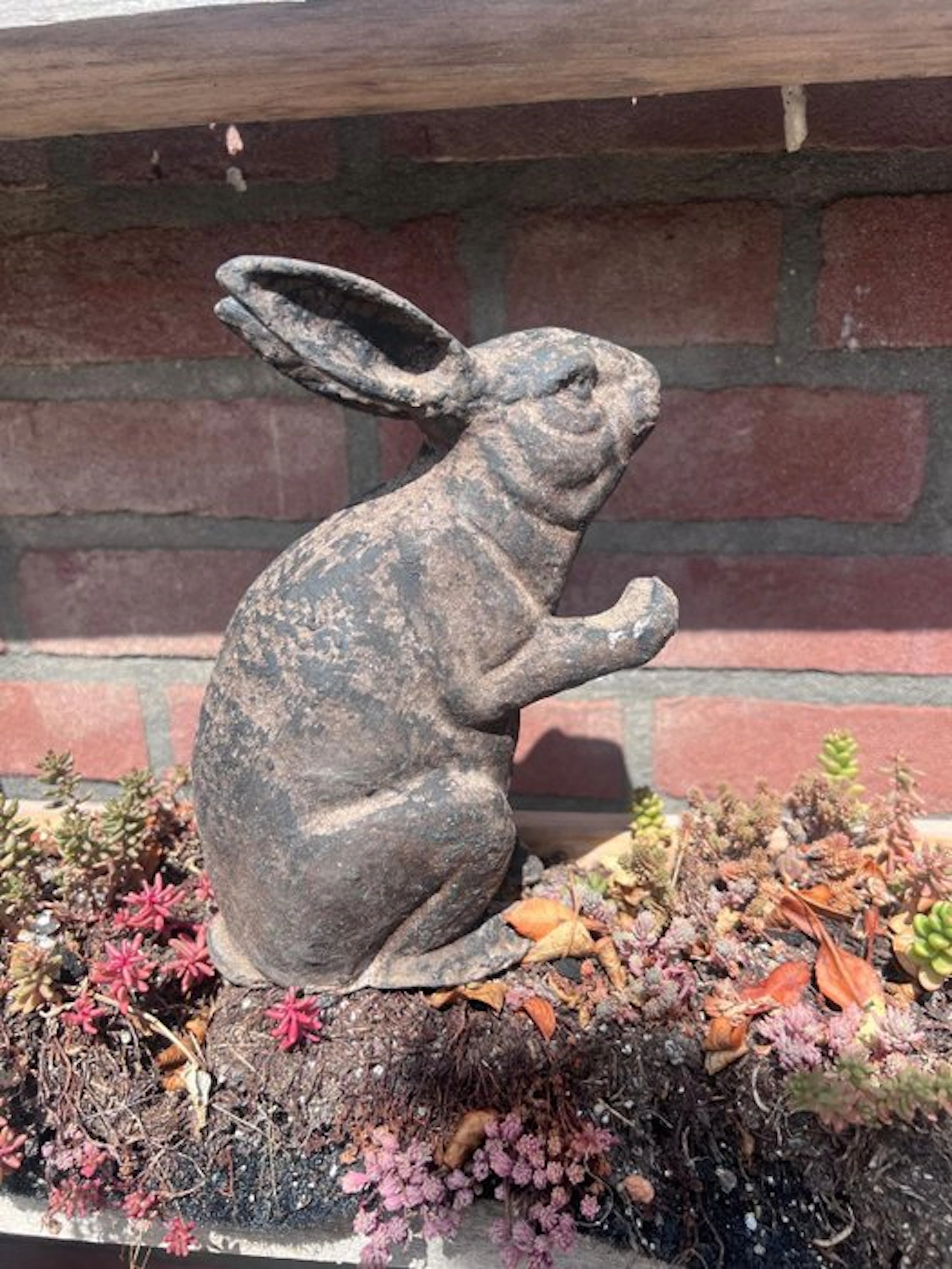 Decorative ornament - Europe - Cast Iron Rabbit Statue