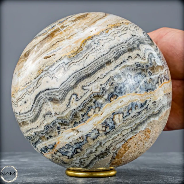 Aragonite - Bumblebee sphere from Pakistan – A...