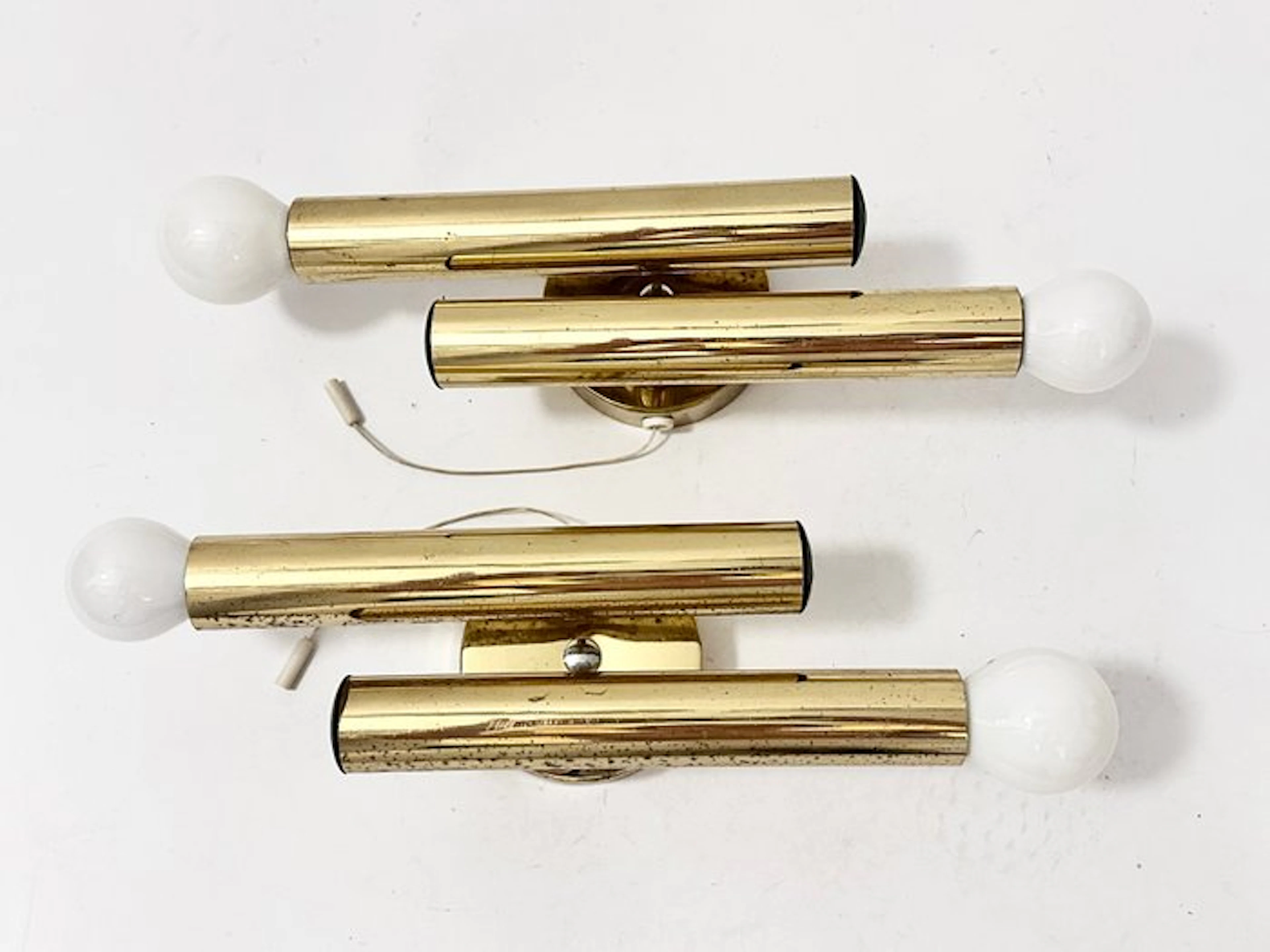 Reggiani Lampadari - Wall lamp - Brass - A pair of vintage lamps