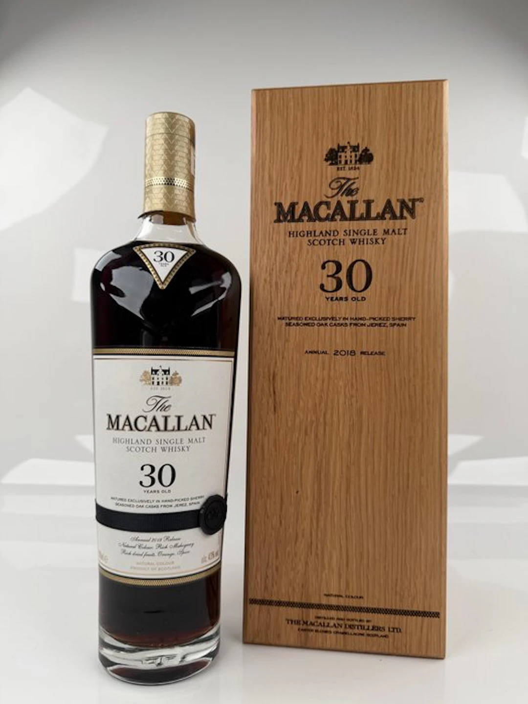 Macallan 30 years old Sherry Oak Cask 2018 Release - 70cl