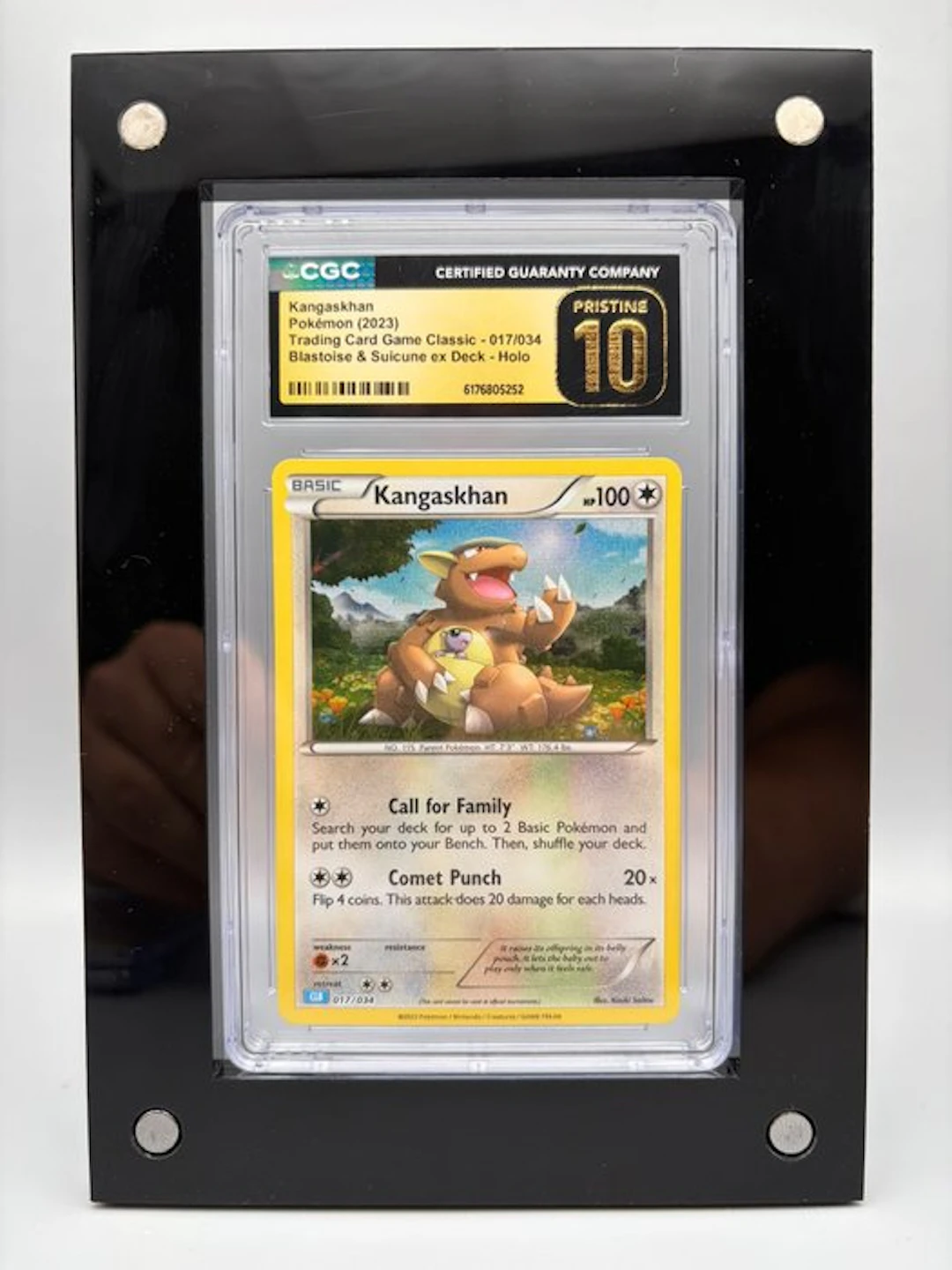 Pokémon Graded card - Kangaskhan Holo - CGC Pristine 10