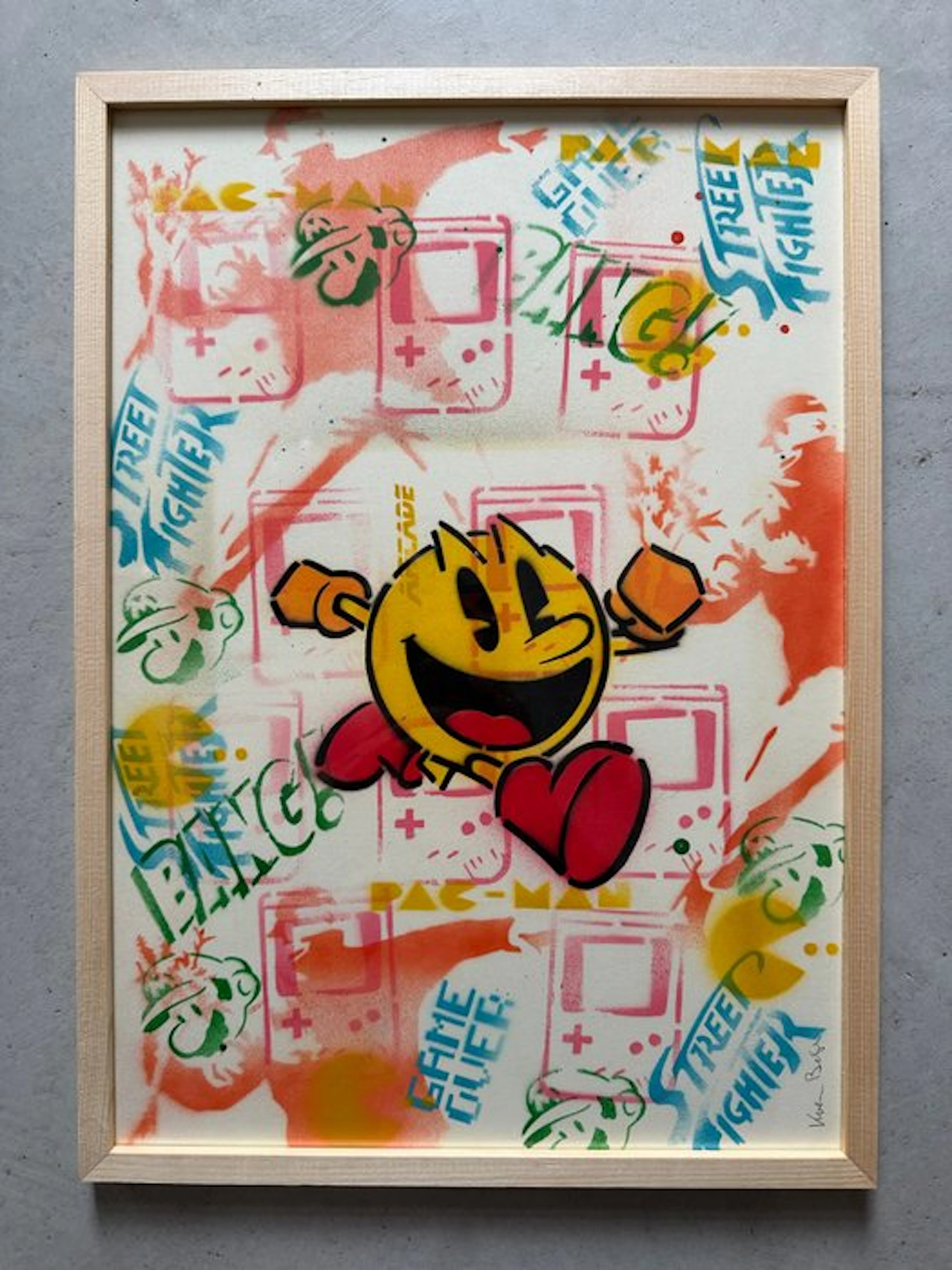 Koen Betjes (1992) - Pac-Man x Banksy x Street / POP (handfinished)