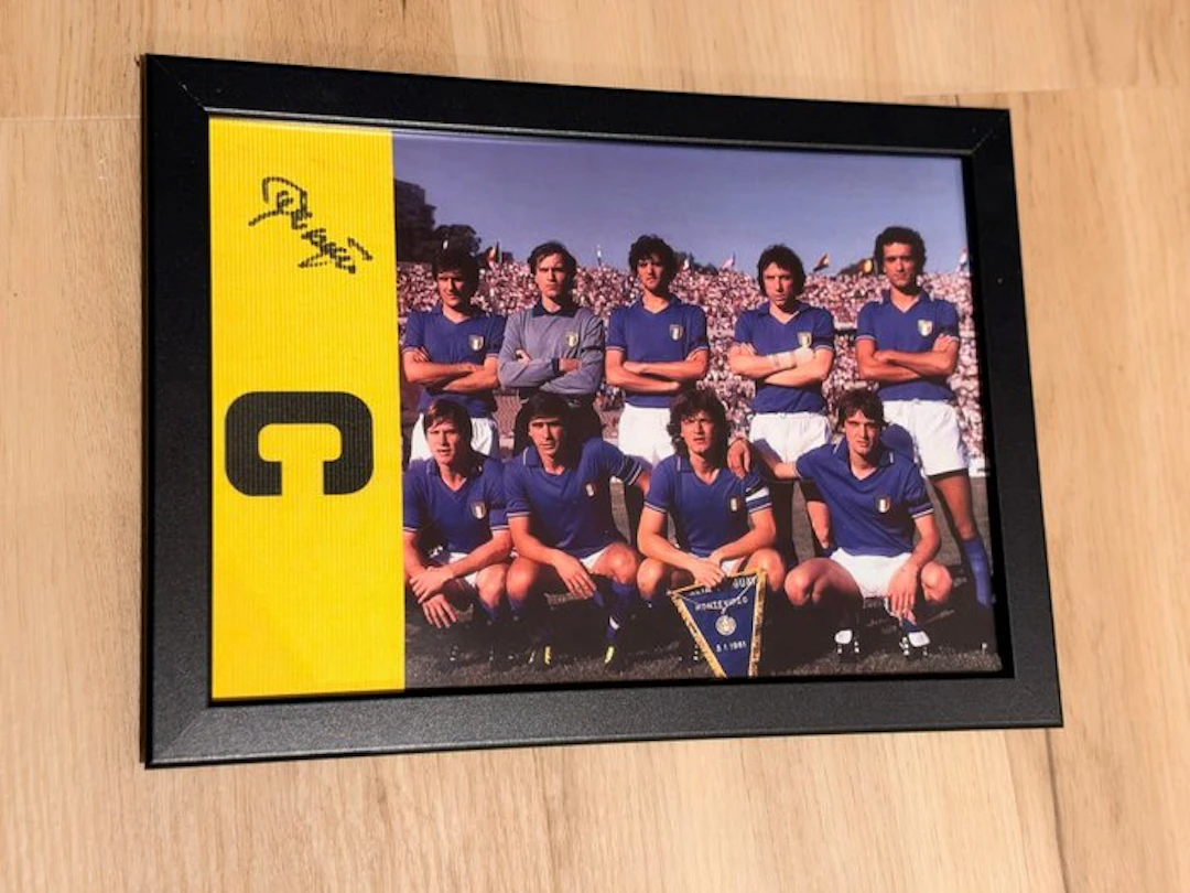 Italia - Football World Championships - Giancarlo Antognoni - Framed