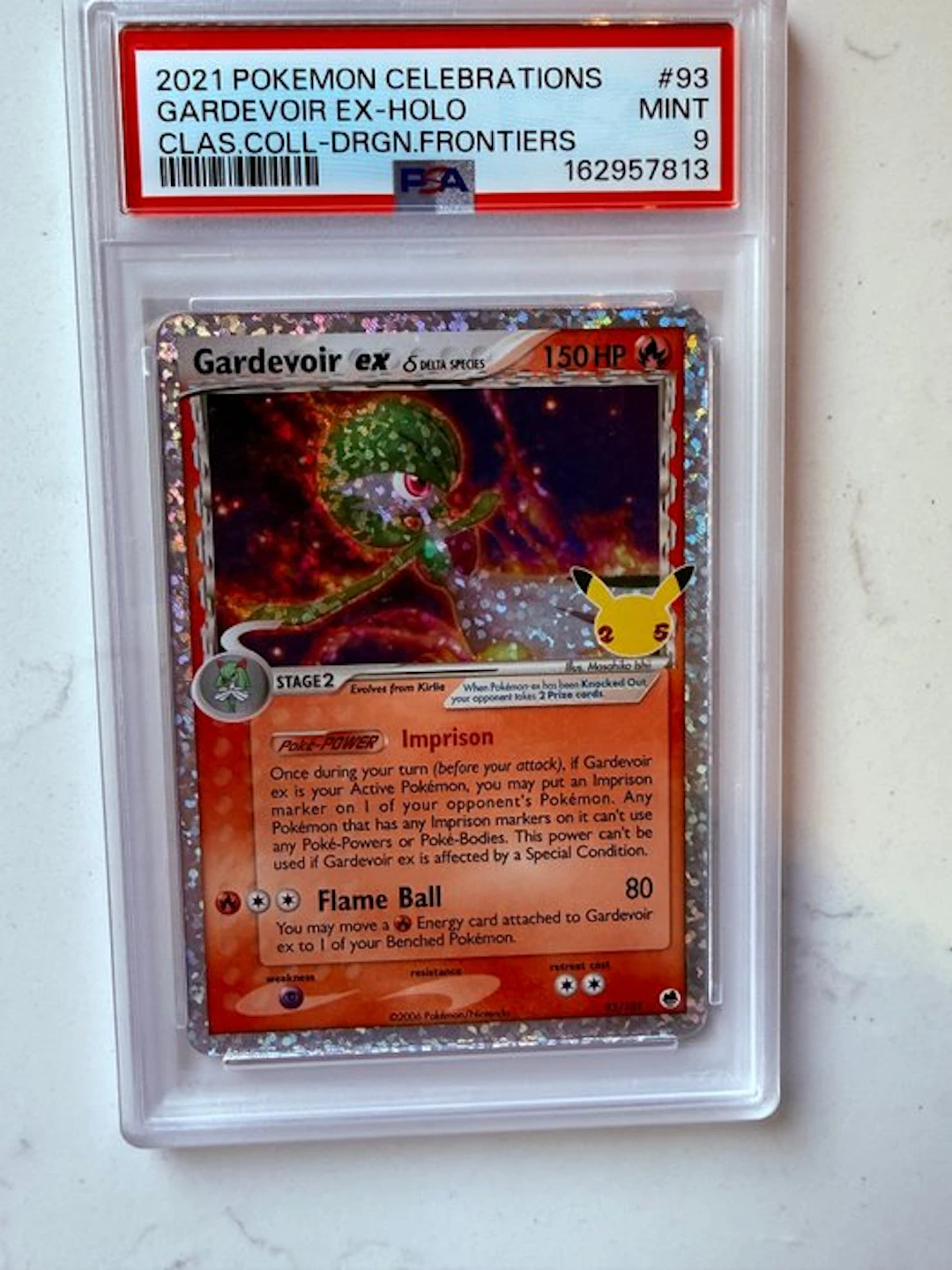Pokémon - 1 Graded card - Gardevoir ex #93 Foil