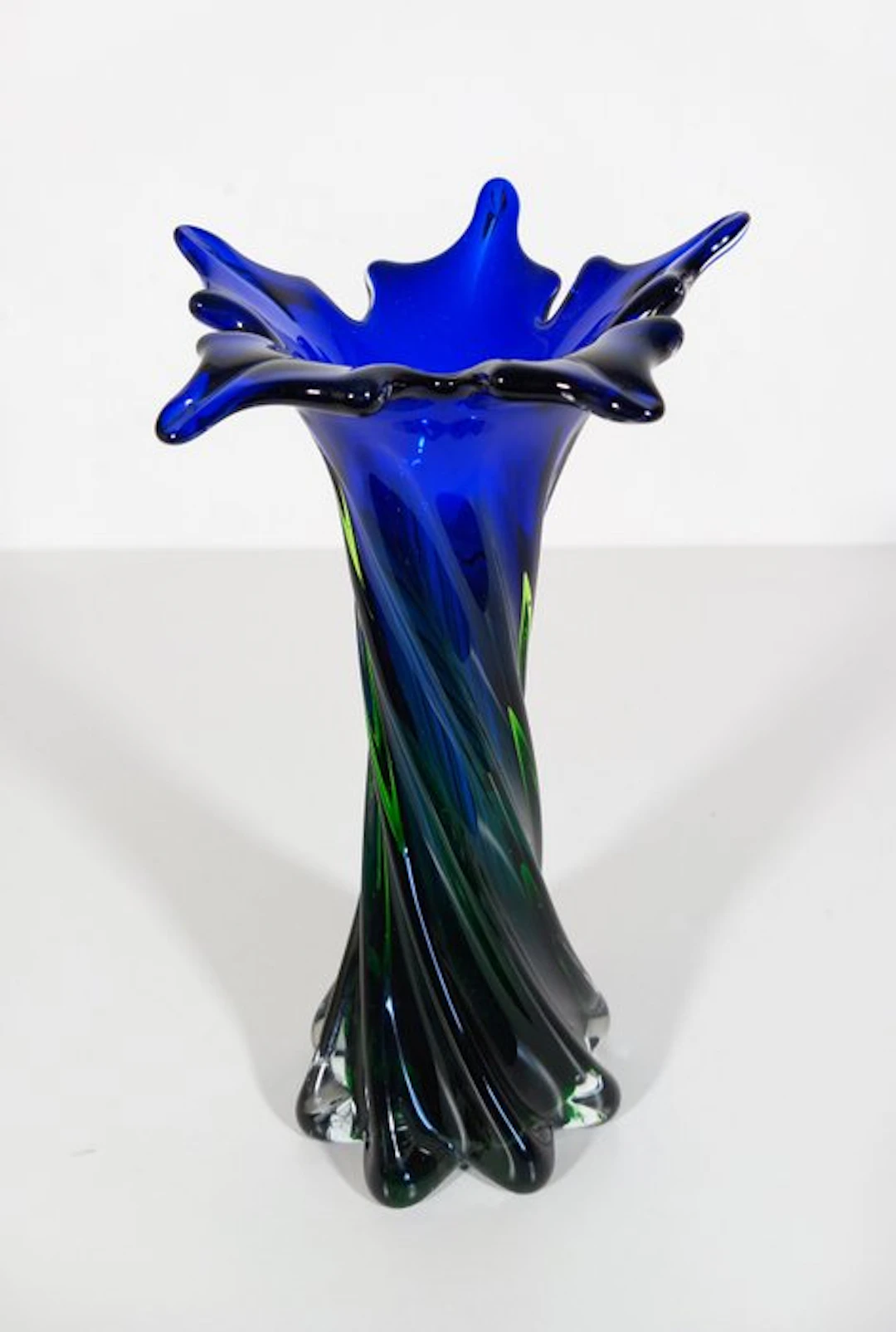 Vase - Murano style 1970s - Submerged artistic glass