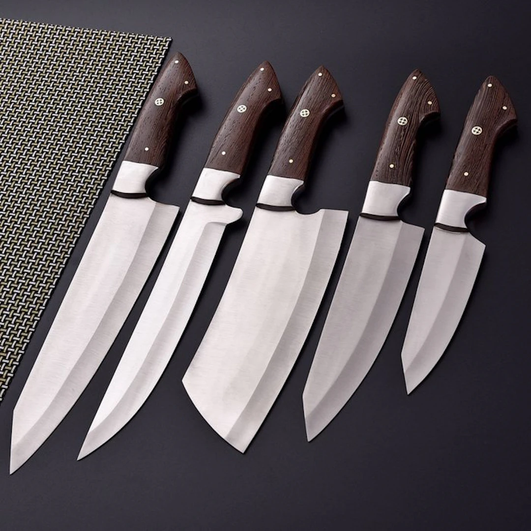 Kitchen knife - Chef's knife - High quality steel, wenge wood - Japan