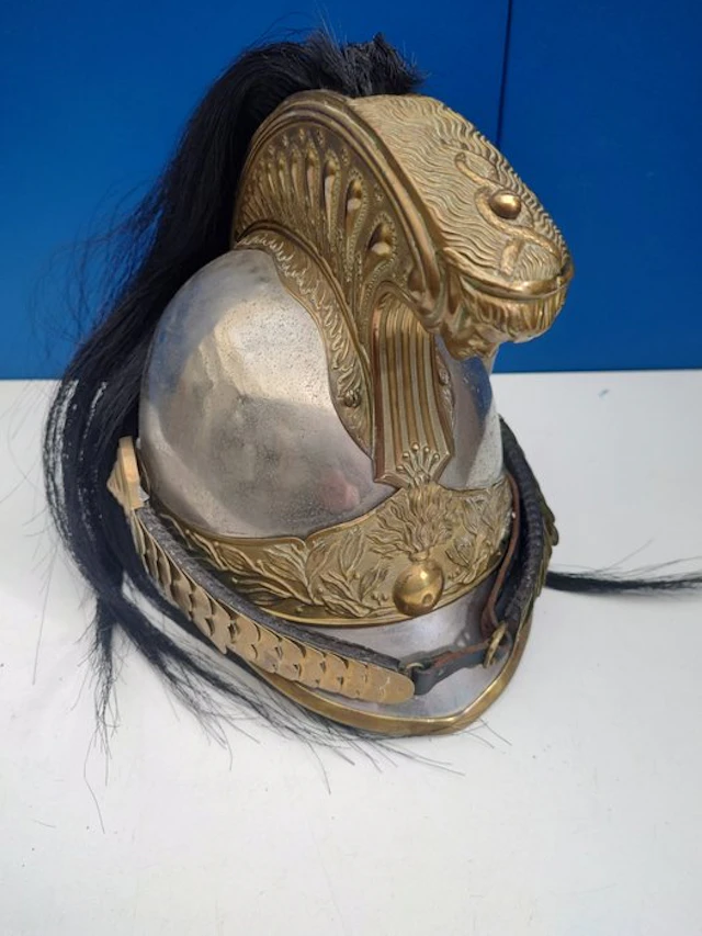 France - Military helmet - French Dragoon troop helmet, model 1870