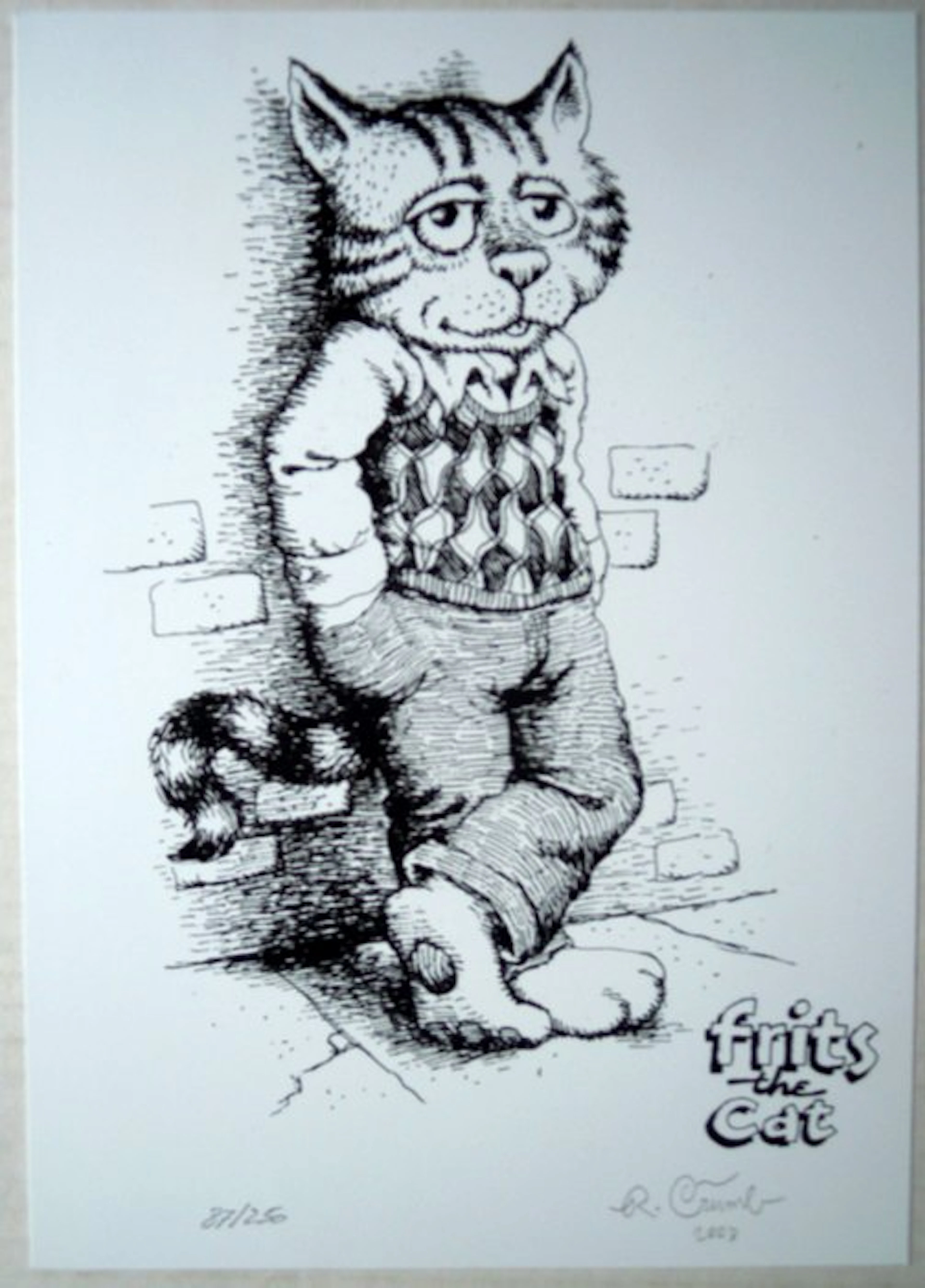 Crumb, Robert - 1 Offset Print - Frits the Cat - 2003