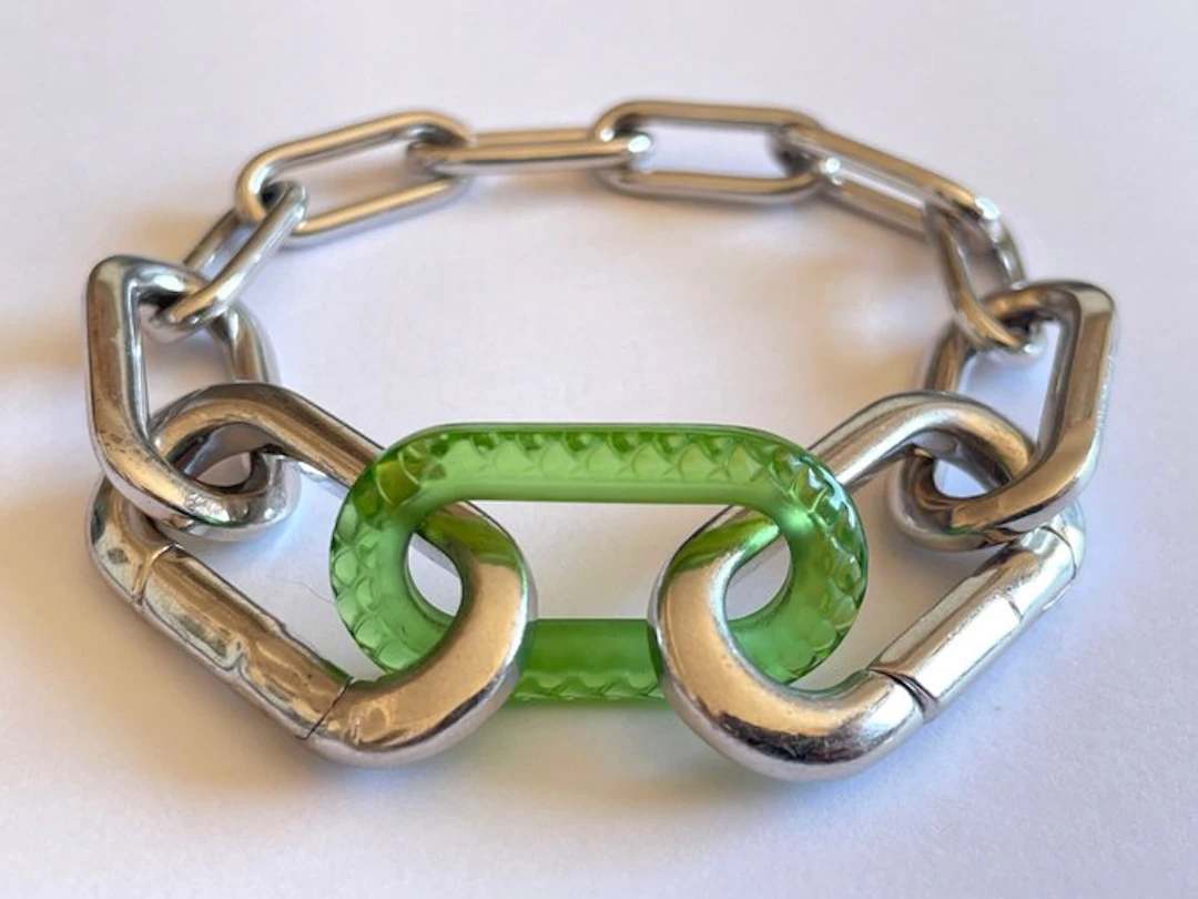 René Lalique - “Animal print” - 925. Silver, Crystal - Bracelet