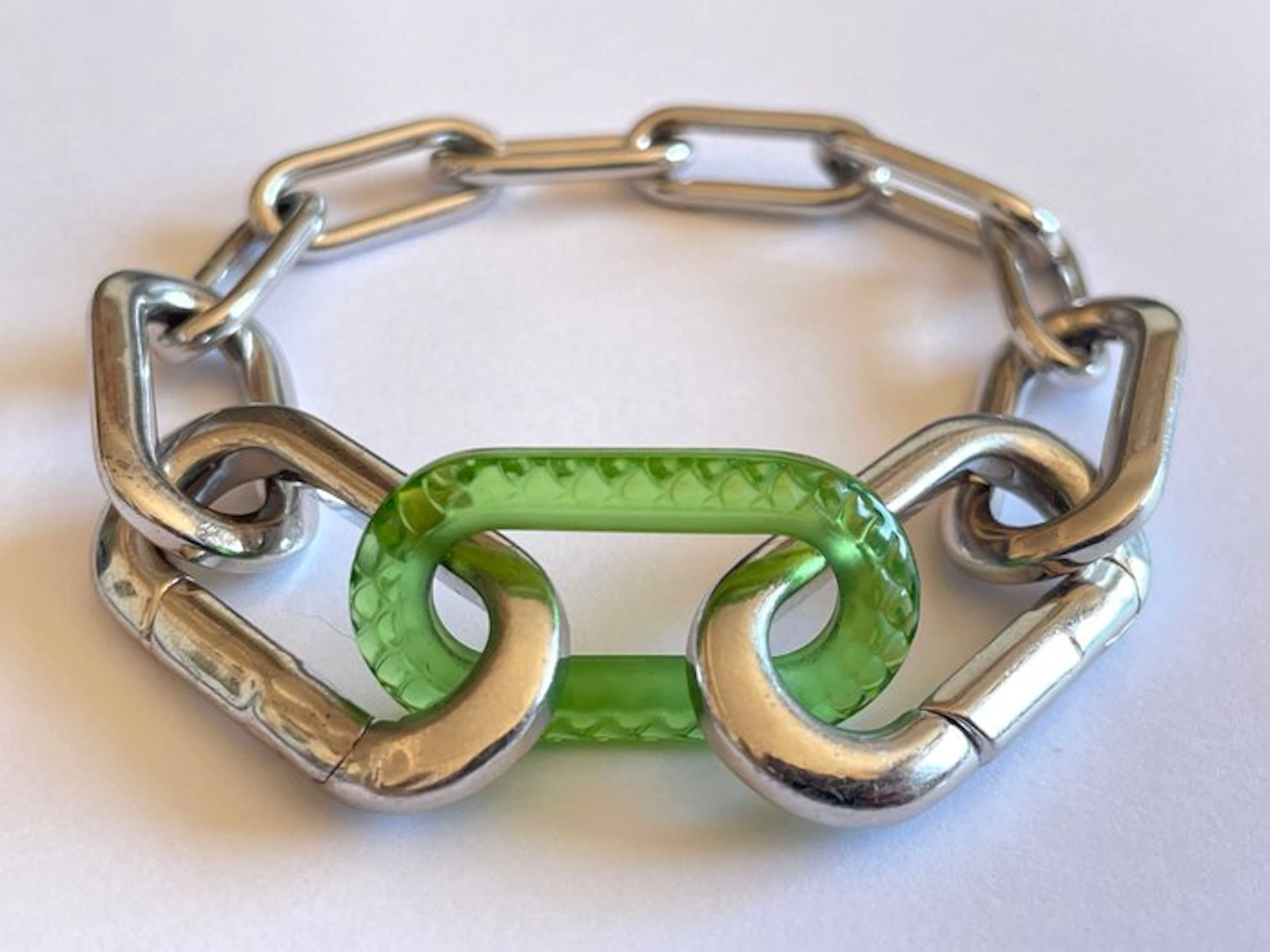 René Lalique - “Animal print” - 925. Silver, Crystal - Bracelet
