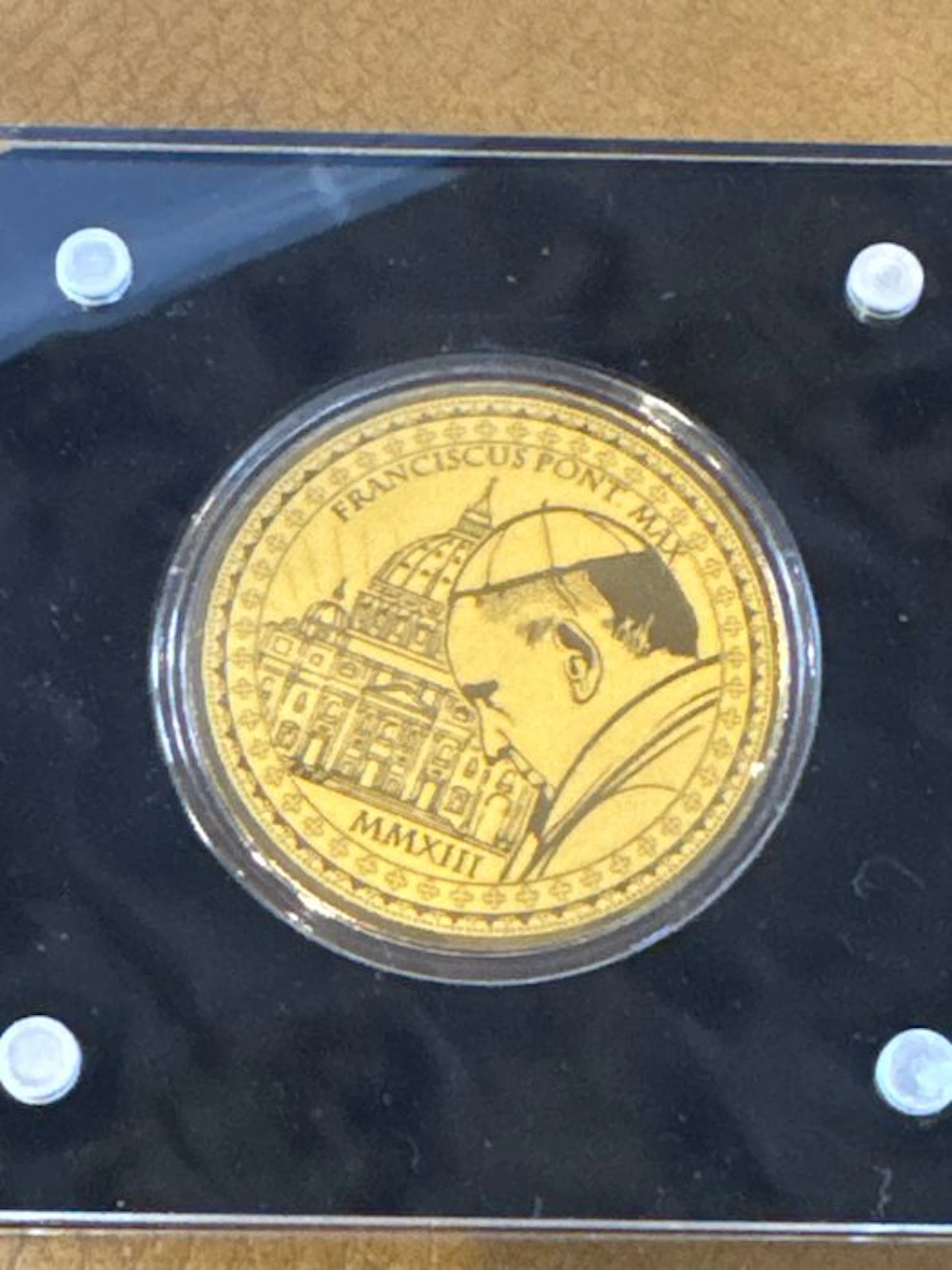 World. Medal ND Papst Franziskus 1/200 Oz (.999) Proof...