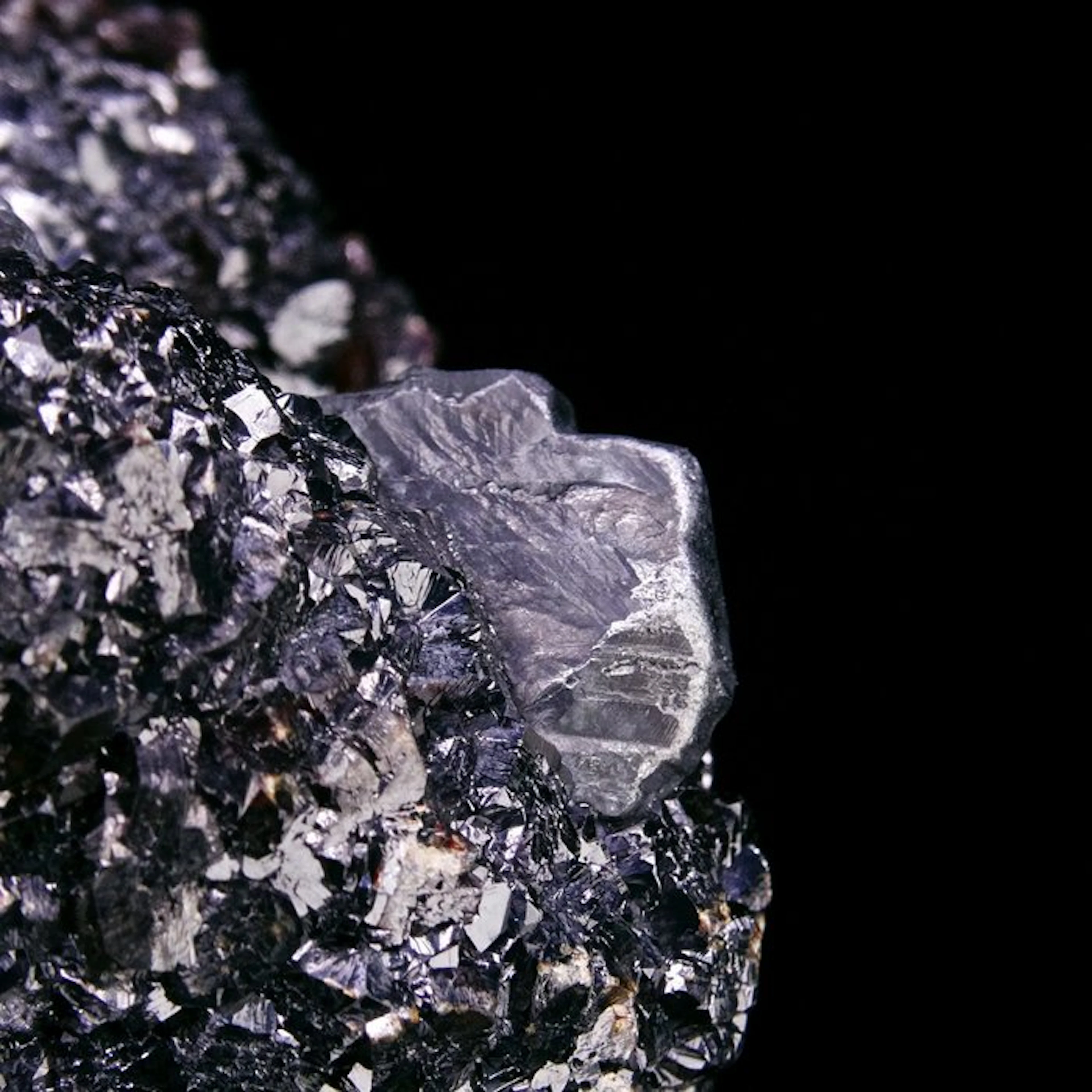 Bournonite on Sphalerite - La Sanguinède