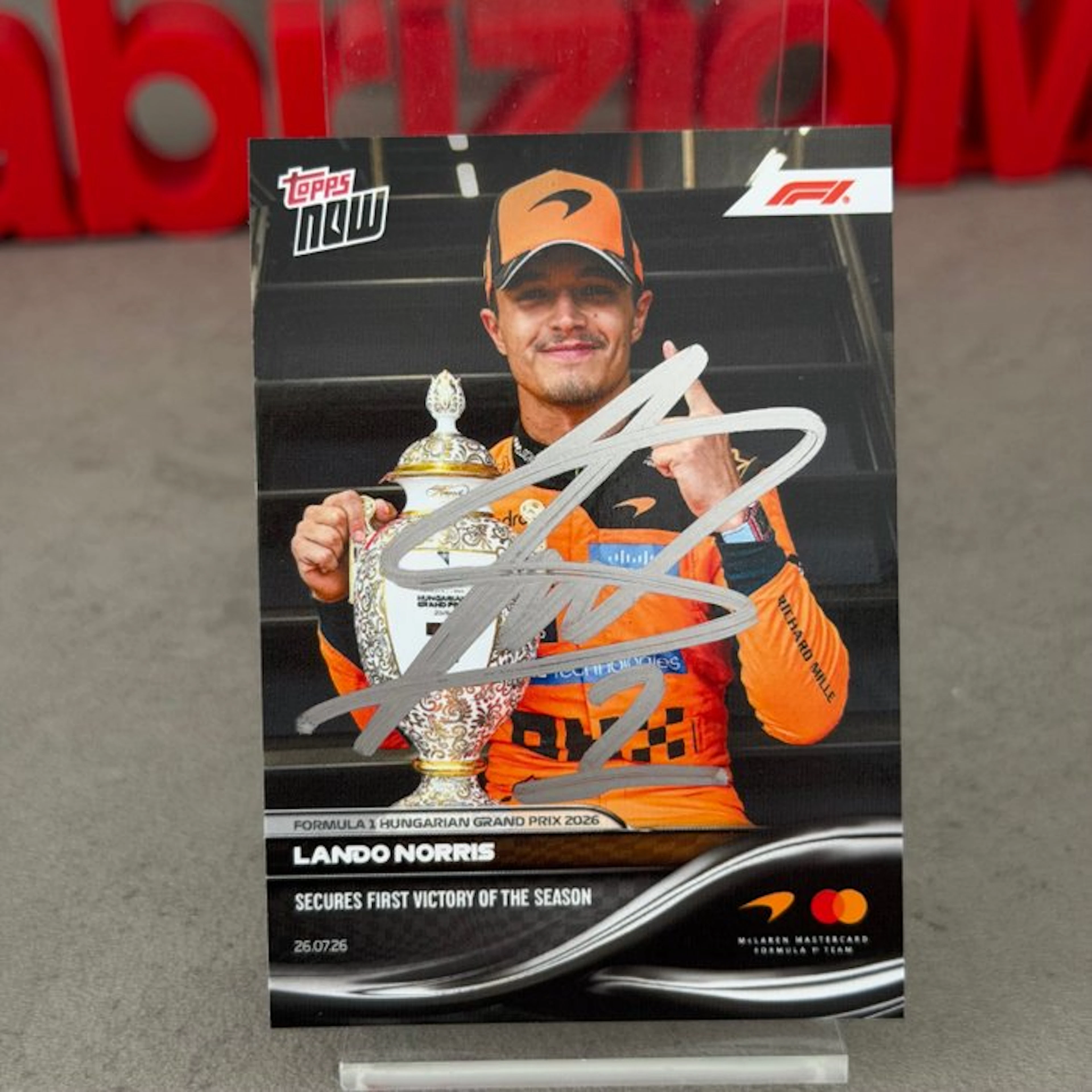 Mclaren - Topps Now - Secures First Victory of the Season...