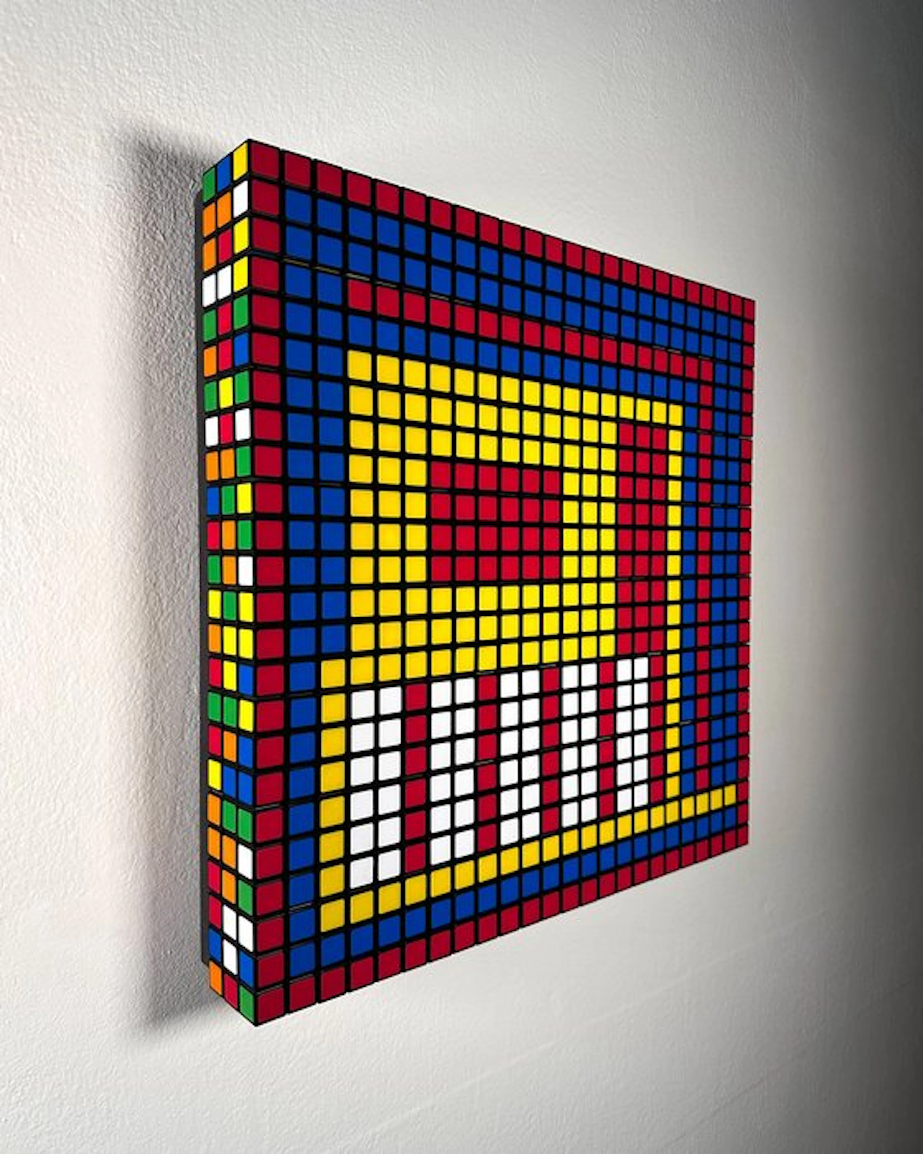 Giovanni Contardi - Rubik's Cube Mosaic - 'Fioritura I'
